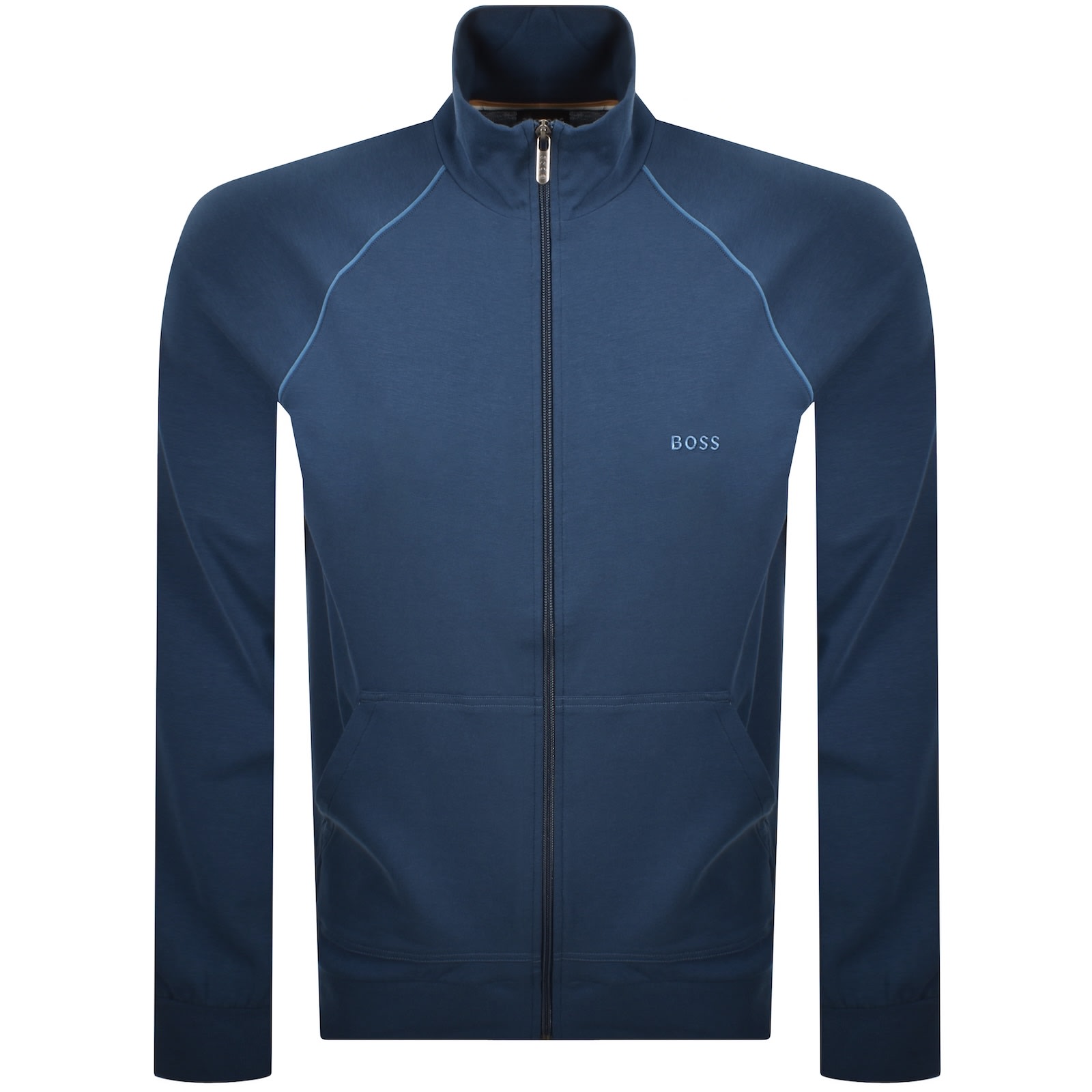 Hugo Boss Boss Mix Match Full Zip Sweatshirt Blue In Blue