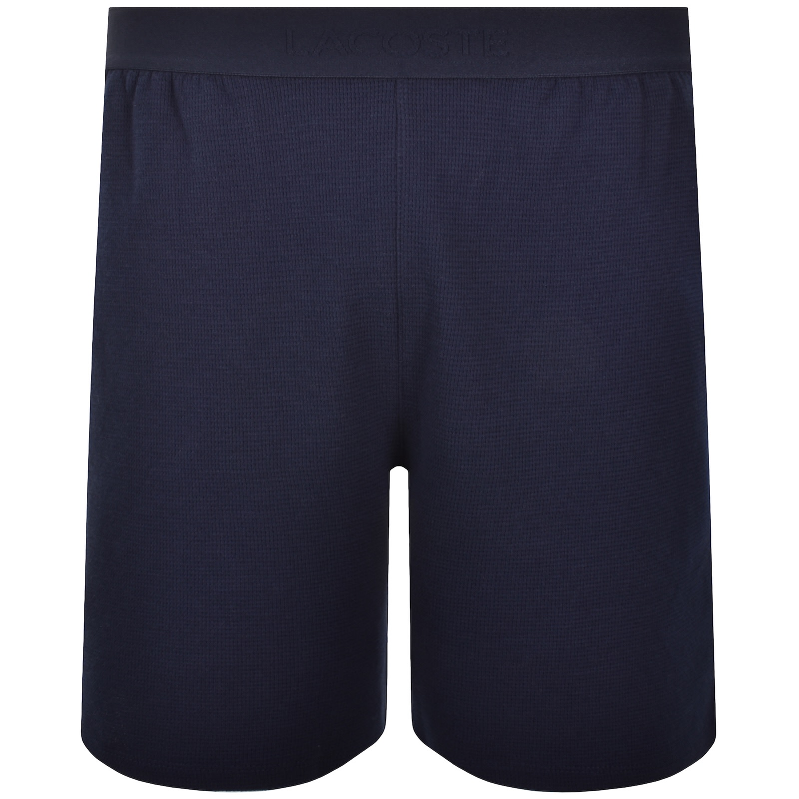 Lacoste Lounge Waffle Shorts Navy In Blue