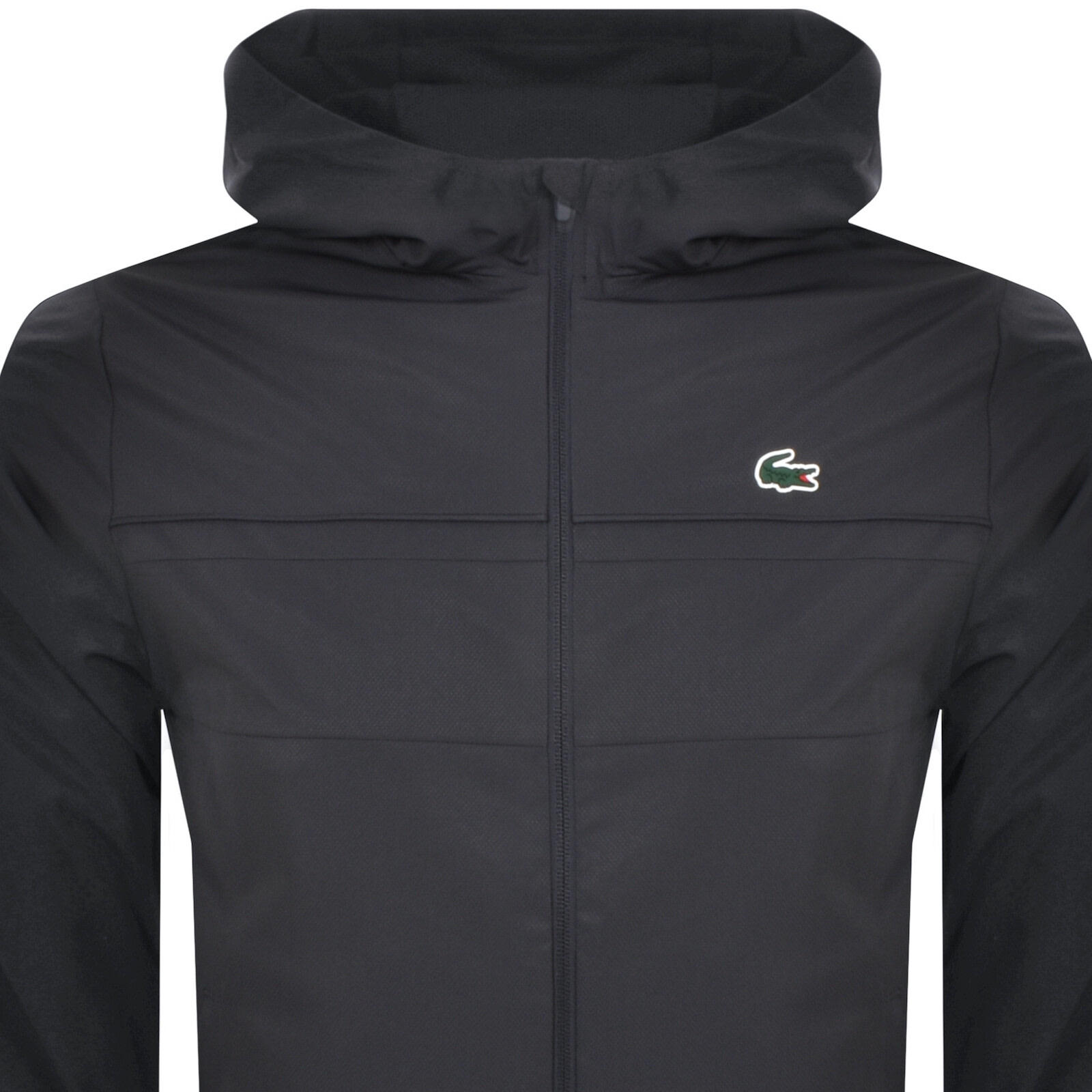 Lacoste Full Zip Logo Jacket Grey In Gray