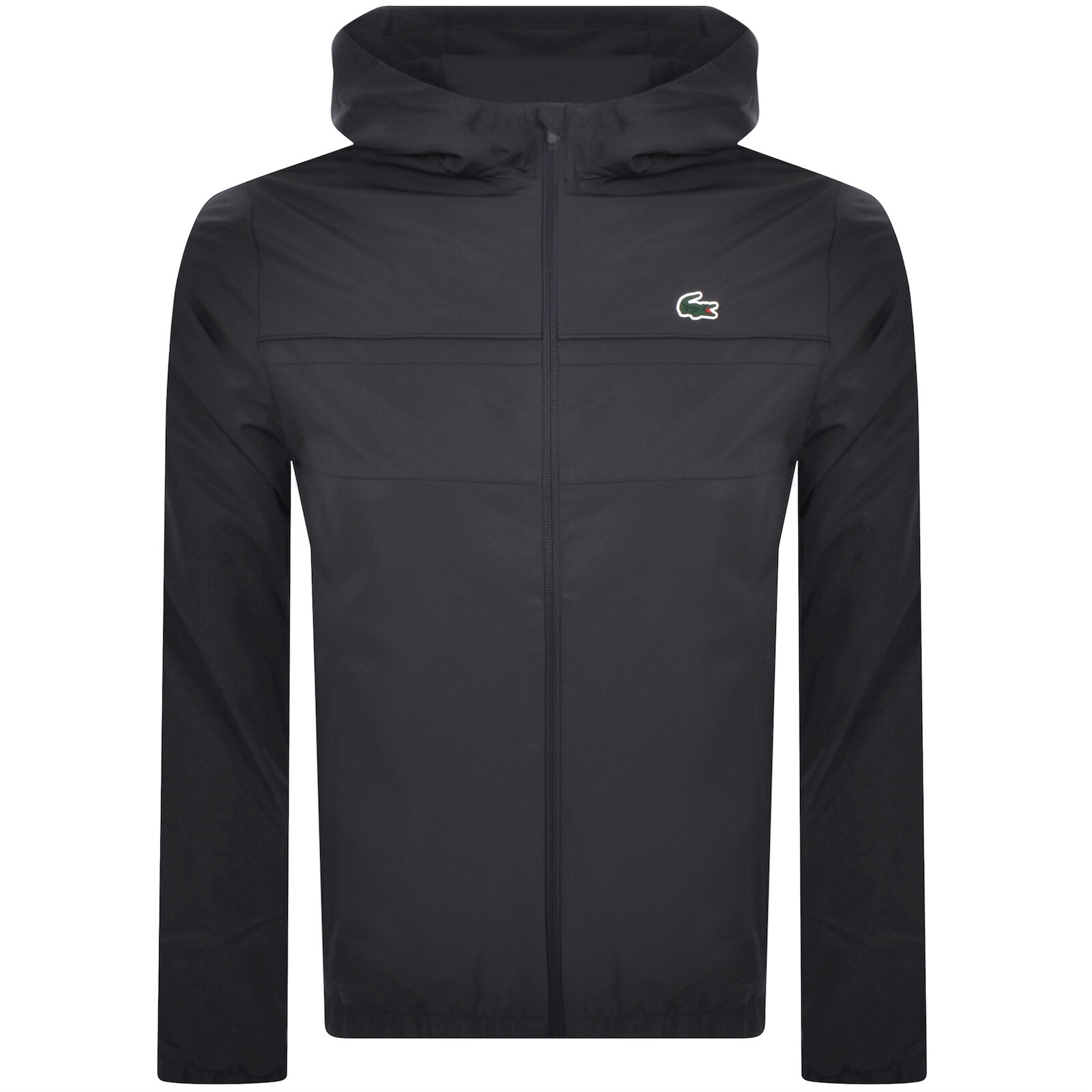 Lacoste Full Zip Logo Jacket Grey In Gray