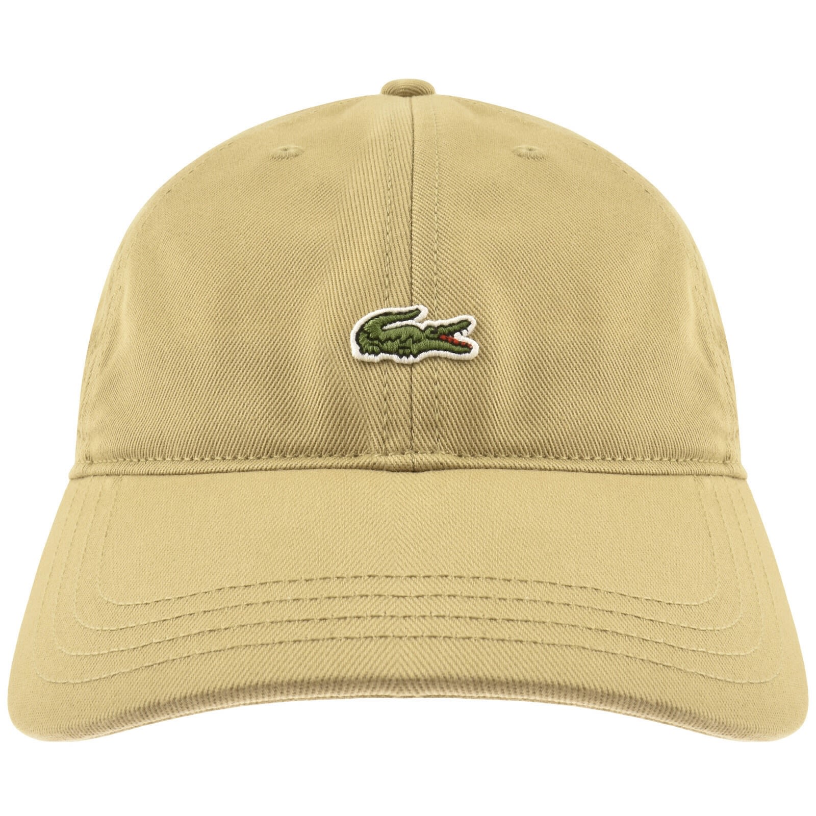 Lacoste Baseball Cap Beige In Brown