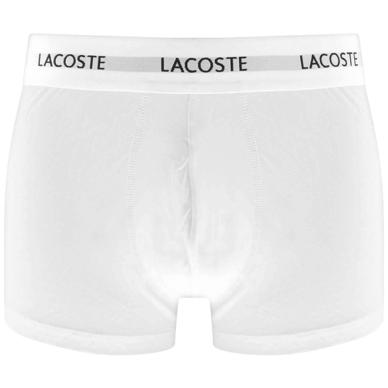 Lacoste Underwear 3 Pack Boxer Trunks In Gray
