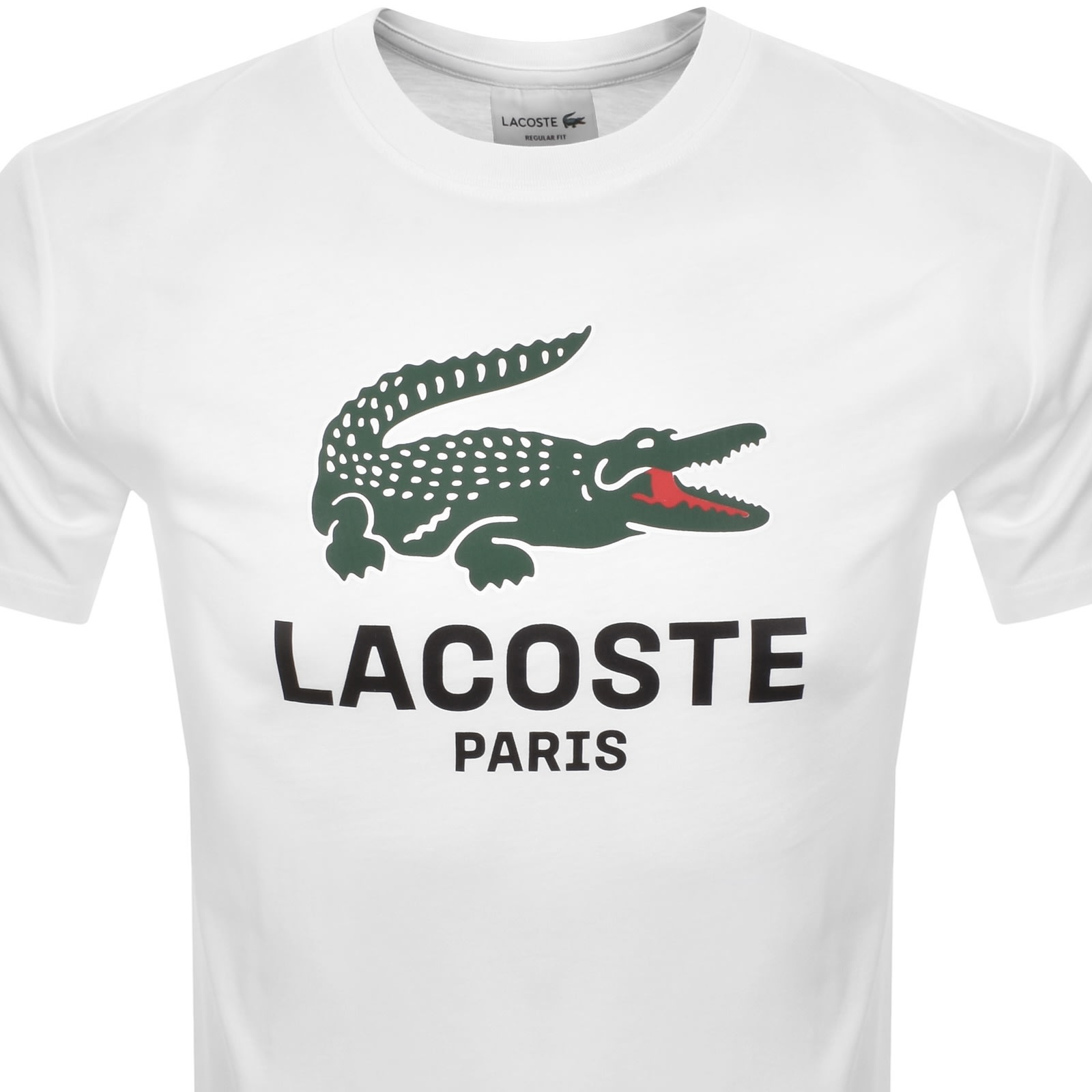Lacoste Paris Logo T Shirt White In White