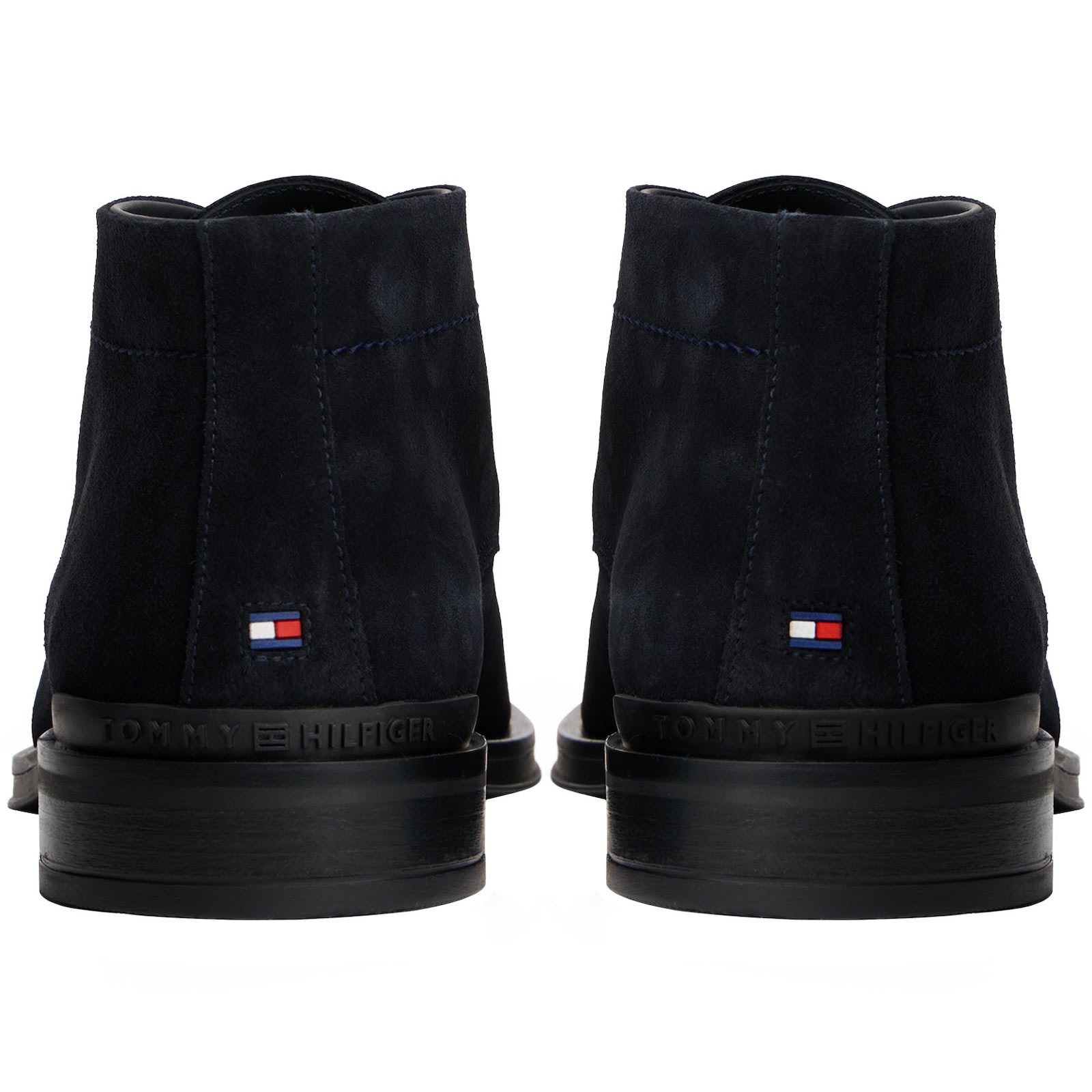 Tommy Hilfiger Corporate Suede Boots Navy In Blue