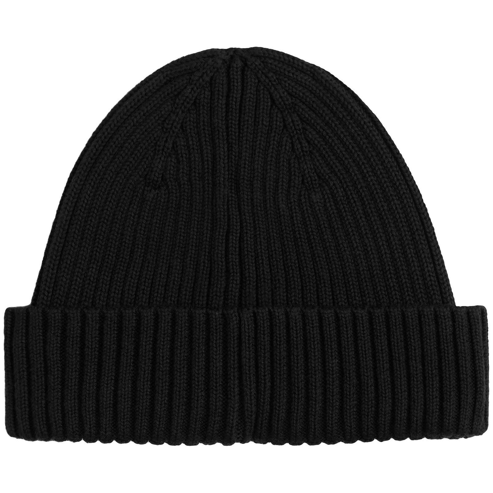 Tommy Jeans Flag Beanie Hat Black In Black