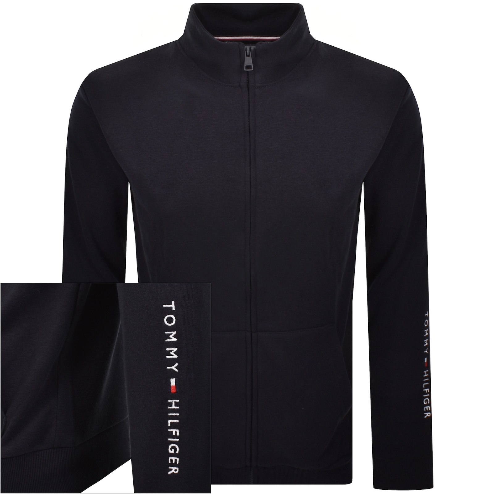 Tommy Hilfiger Full Zip Sweatshirt Navy In Blue