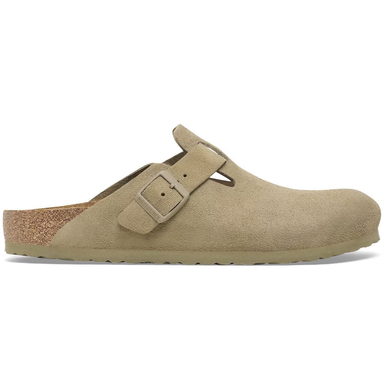 Birkenstock Boston Bs Mules Khaki In Brown