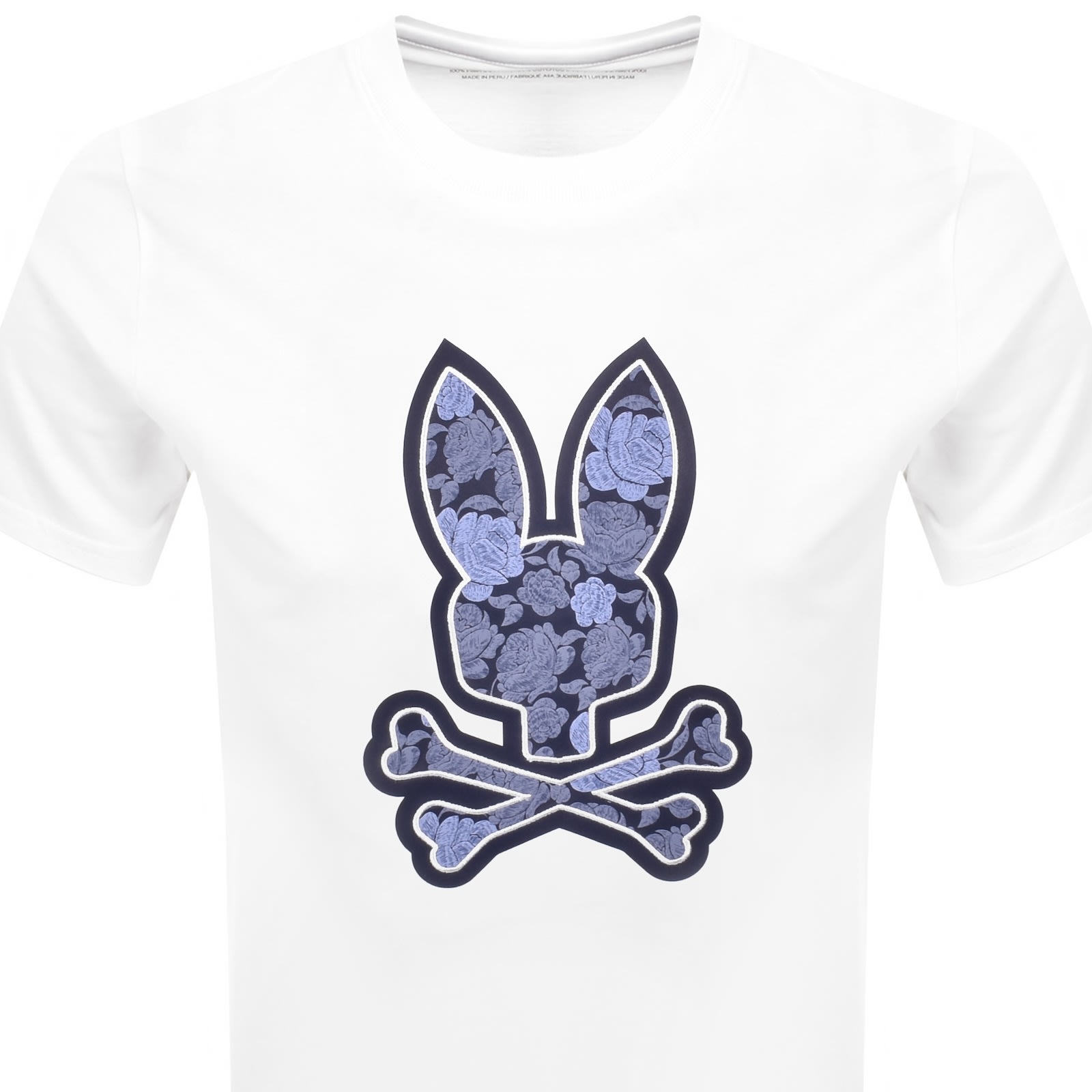 Psycho Bunny Rowen Graphic T Shirt White In White