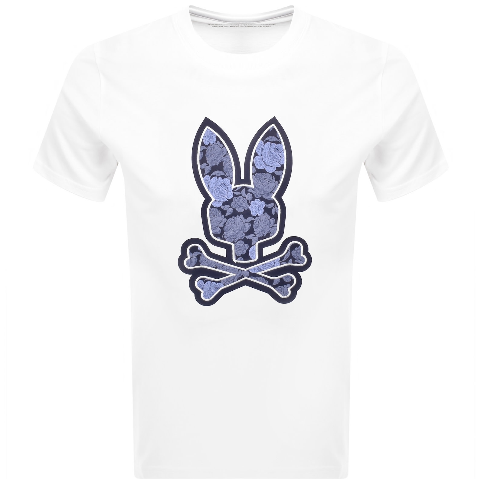 Psycho Bunny Rowen Graphic T Shirt White In White