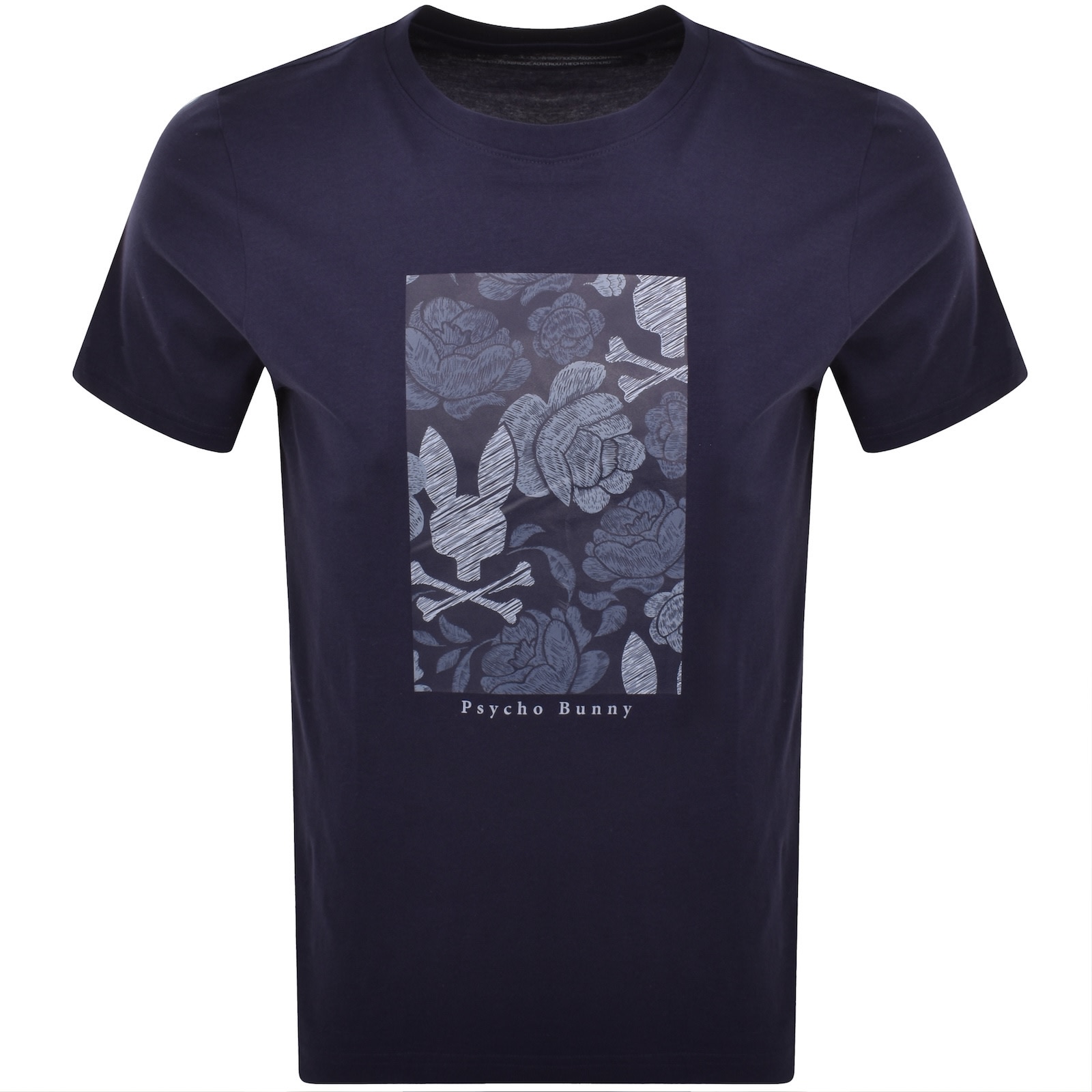 Psycho Bunny Rowen Graphic T Shirt Navy In Blue