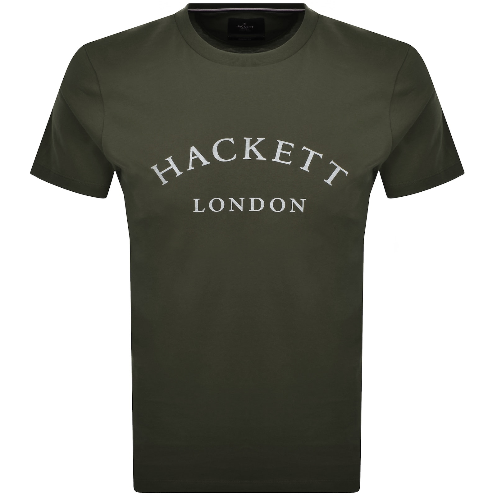 Hackett Mens Duck Green Heritage Logo-print Cotton T-shirt In Green