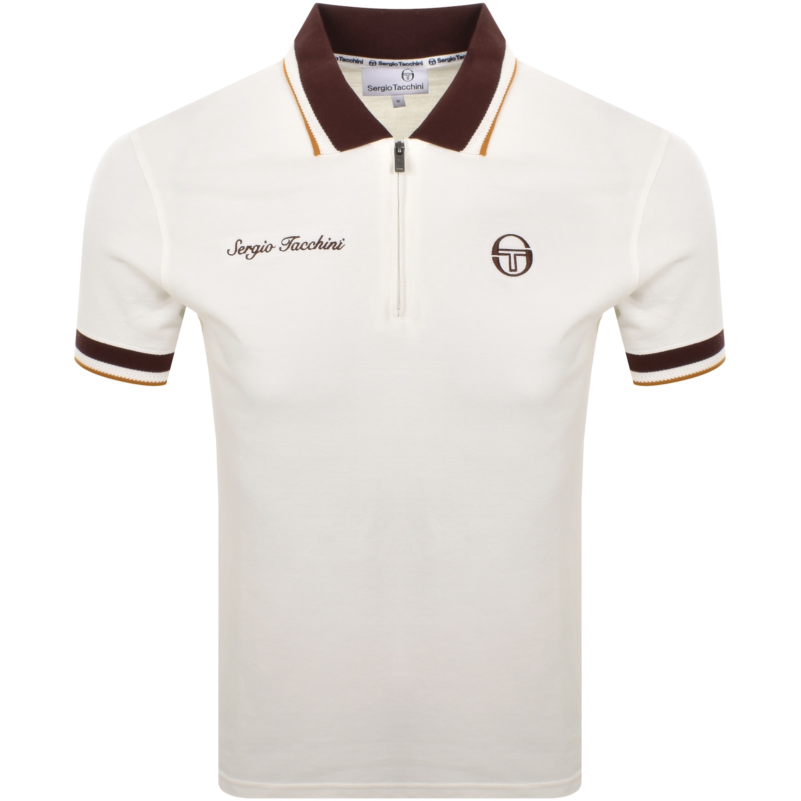 Sergio Tacchini Nanto Qz Polo Off White In Neutral
