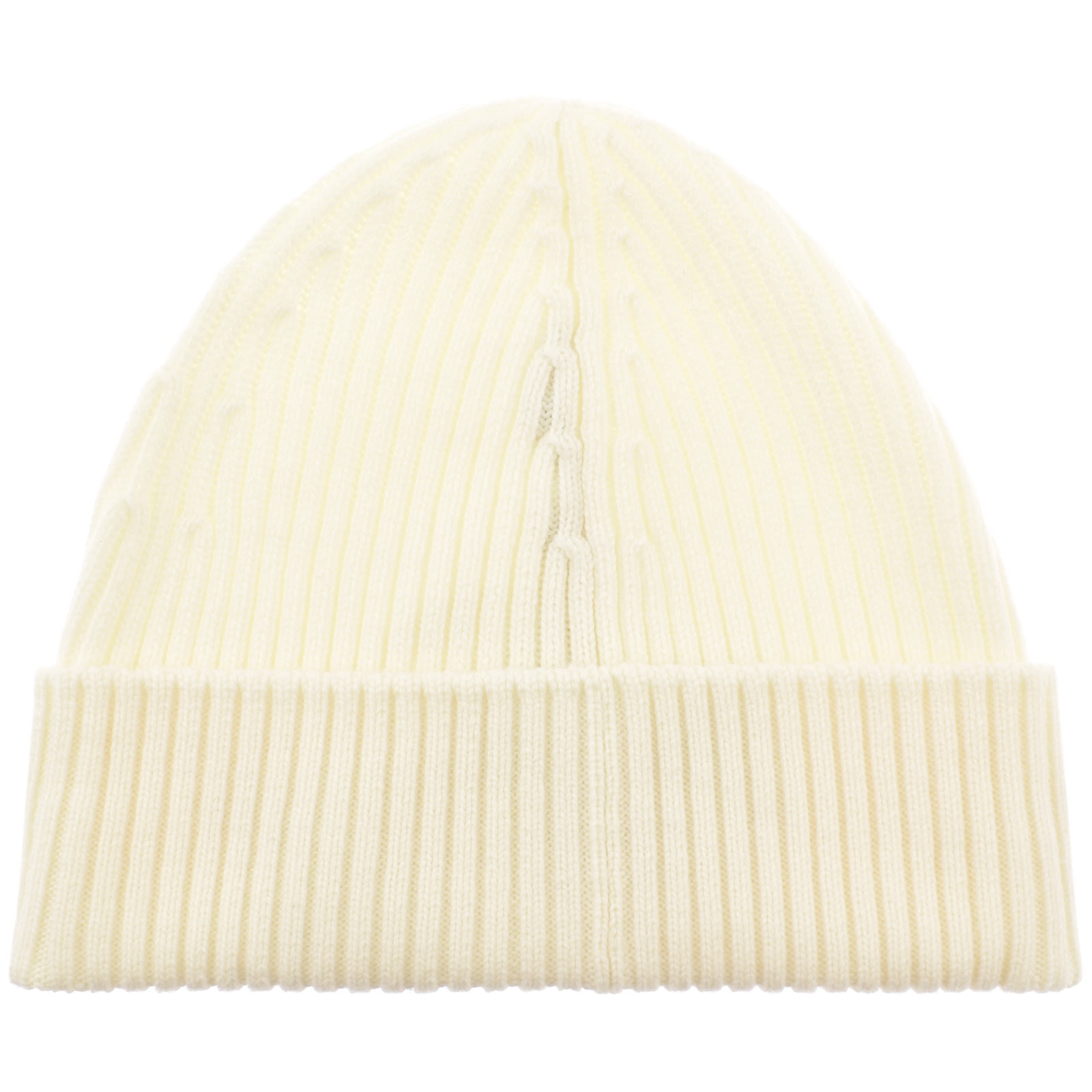 Lacoste Knitted Beanie Cream In Neutral