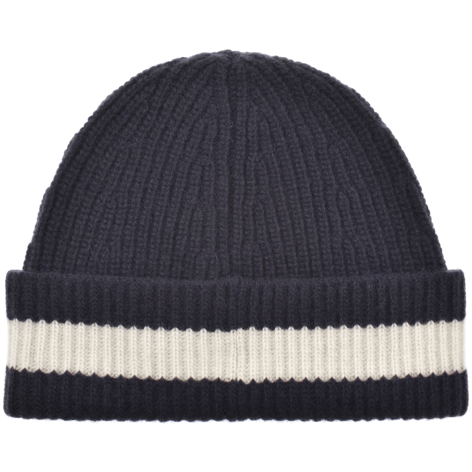 Lacoste Knitted Beanie Navy In Blue