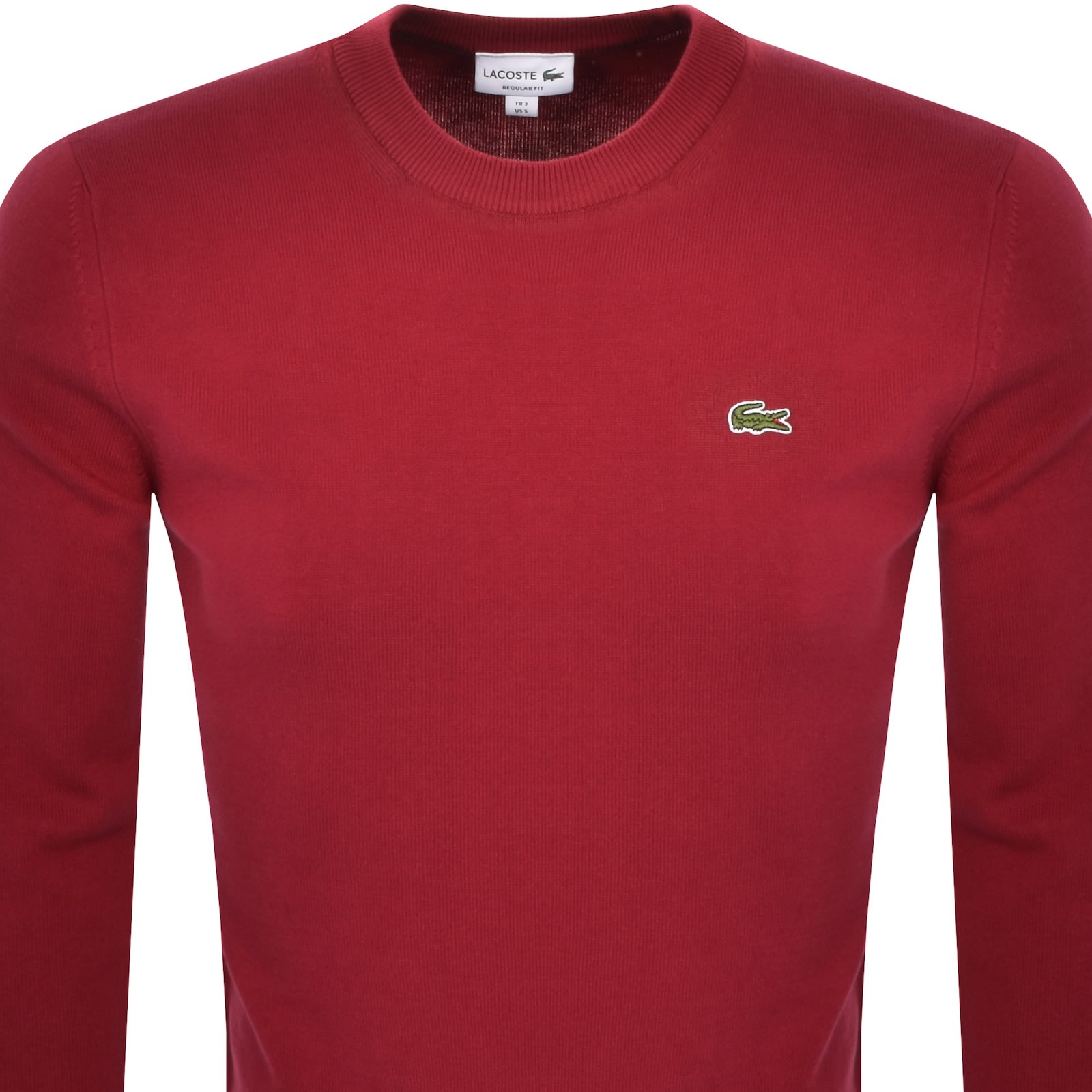 Lacoste Knit Jumper Red In Red