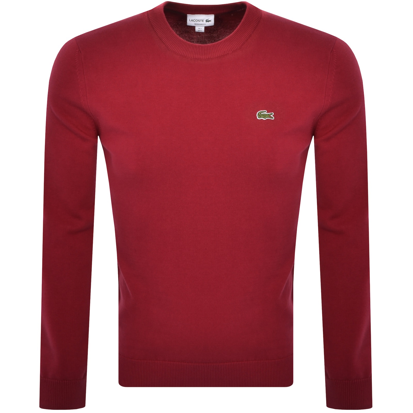 Lacoste Knit Jumper Red In Red