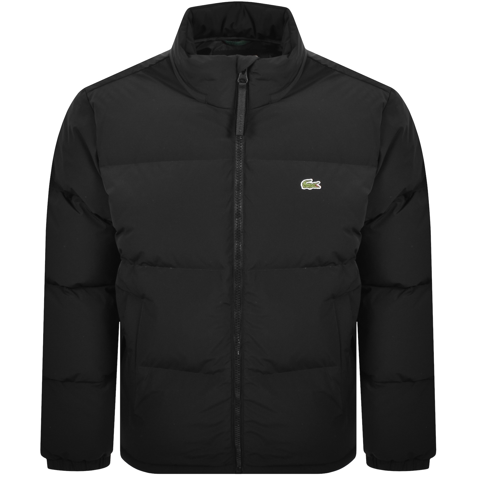 Lacoste Big Baffle Logo Jacket Black In Black