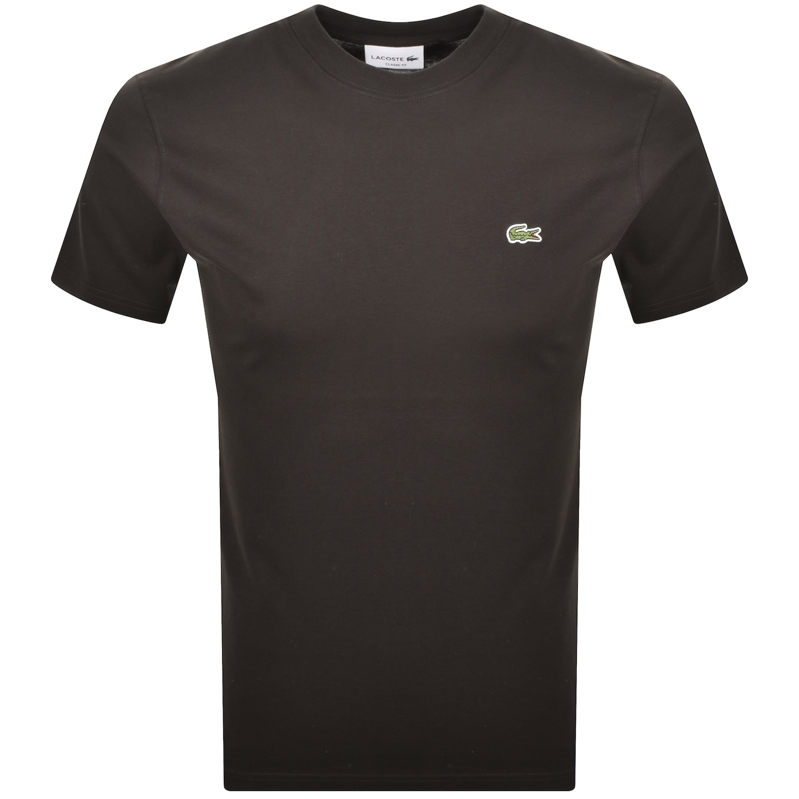 Lacoste Core Logo T Shirt Brown In Brown