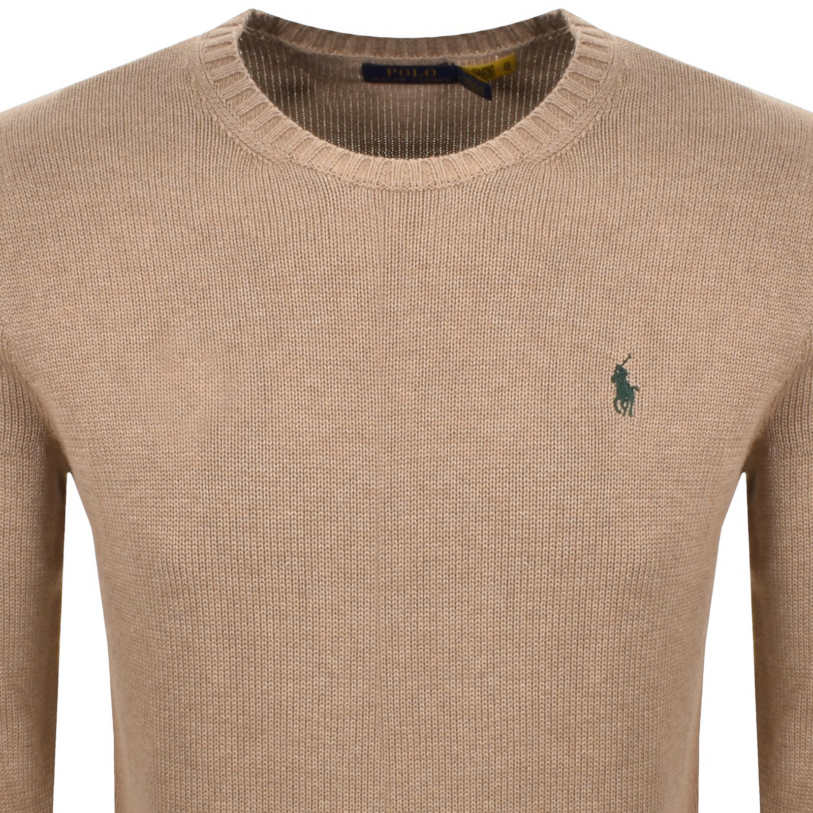 Ralph Lauren Crew Neck Knit Jumper Bronze In Neutral