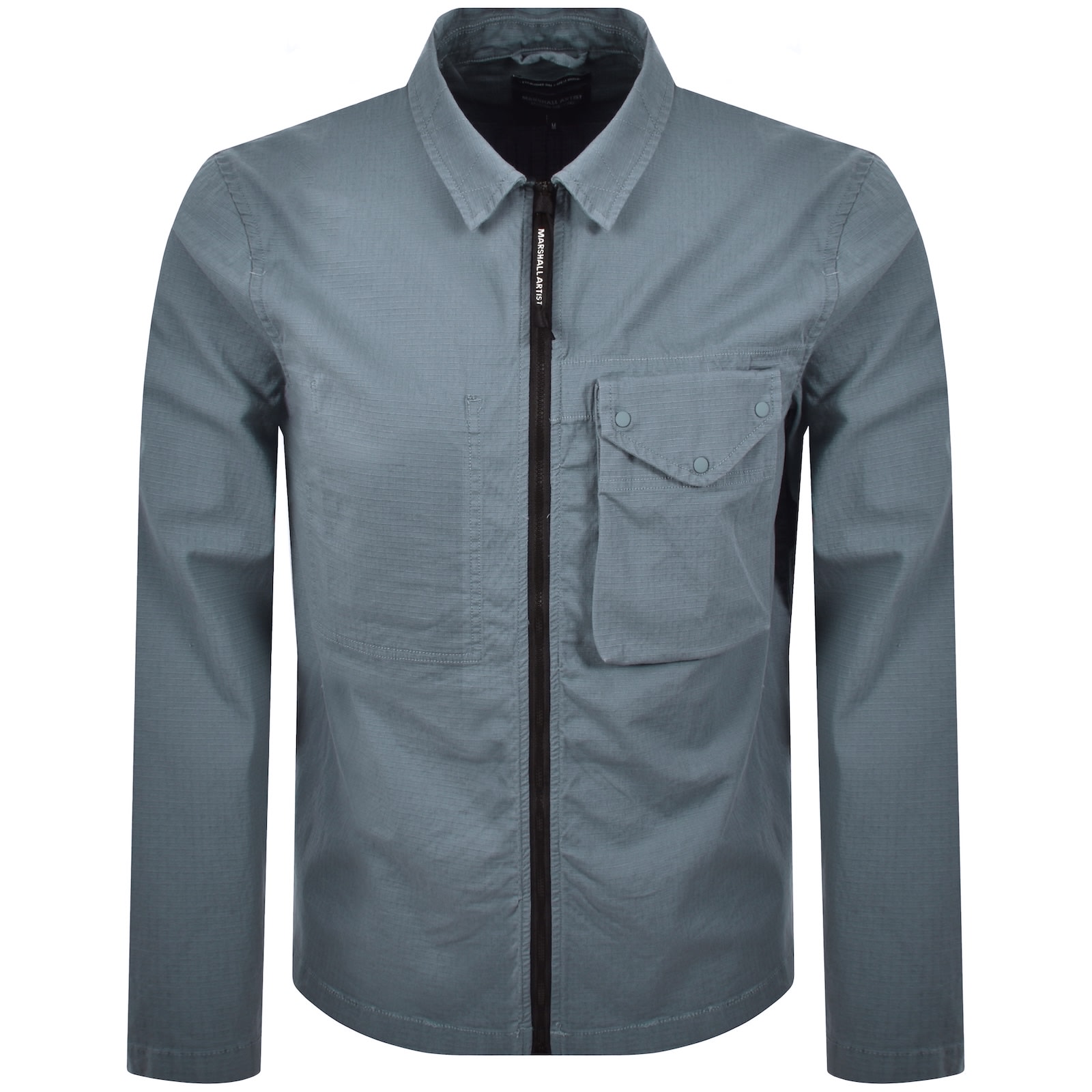 Marshall Artist Vena Overshirt Blue In Blue