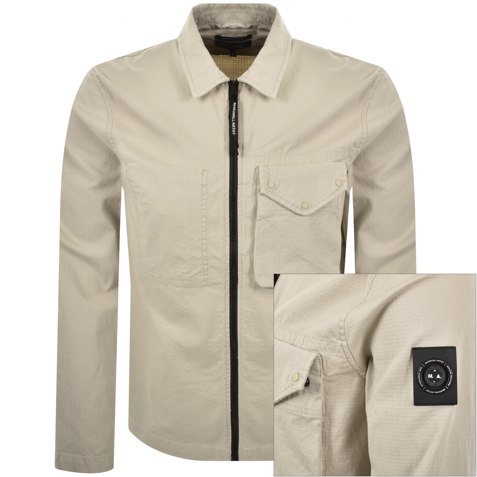 Marshall Artist Vena Overshirt Beige In Neutral