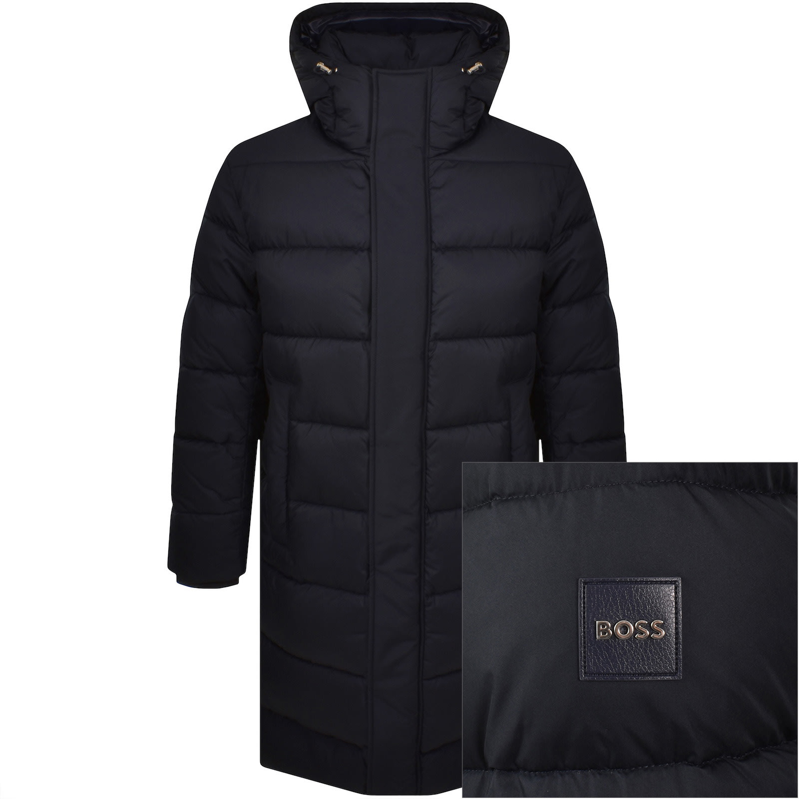Hugo Boss Boss Cenuto Longline Jacket Blue In Blue