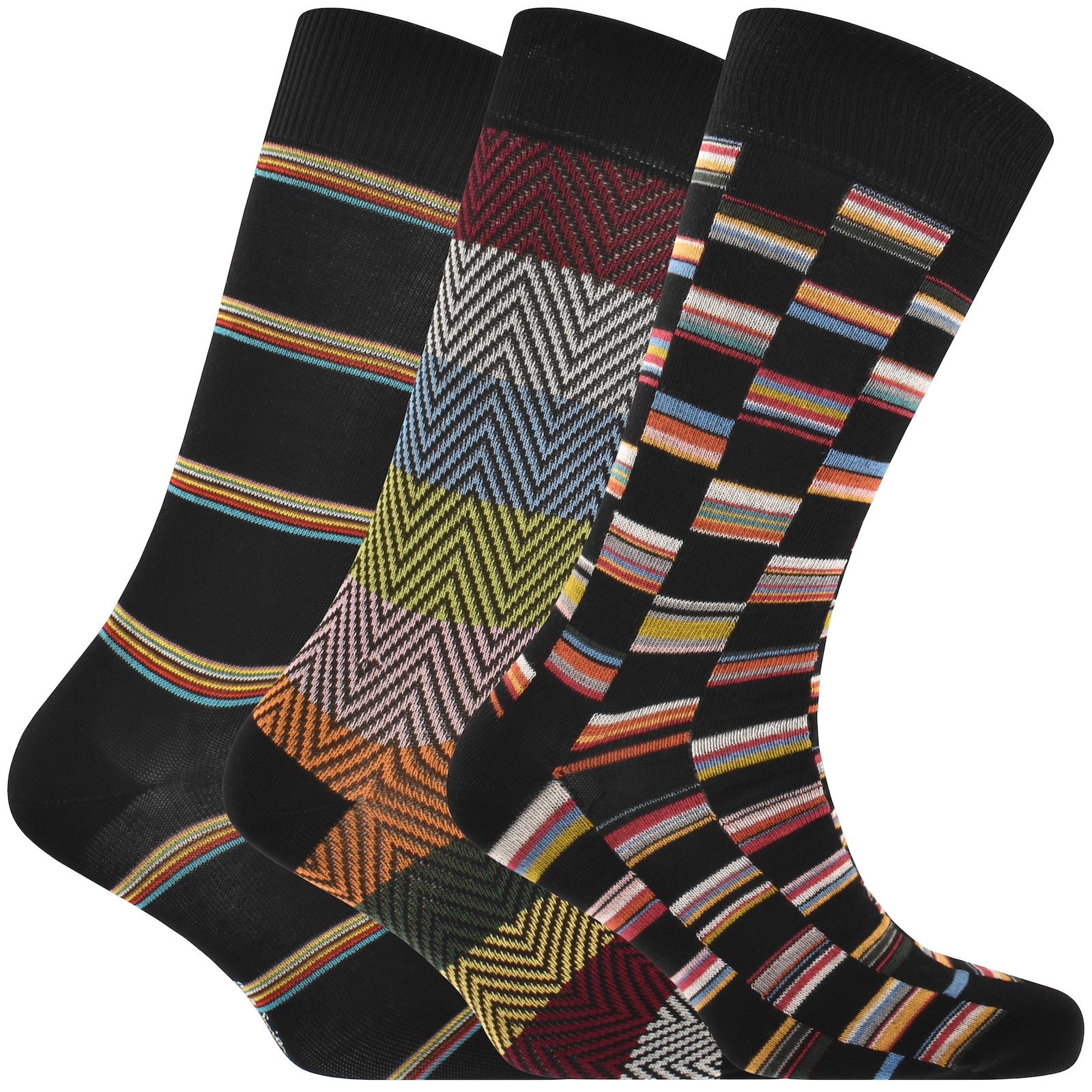 Paul Smith 3 Pack Signature Socks In Multi