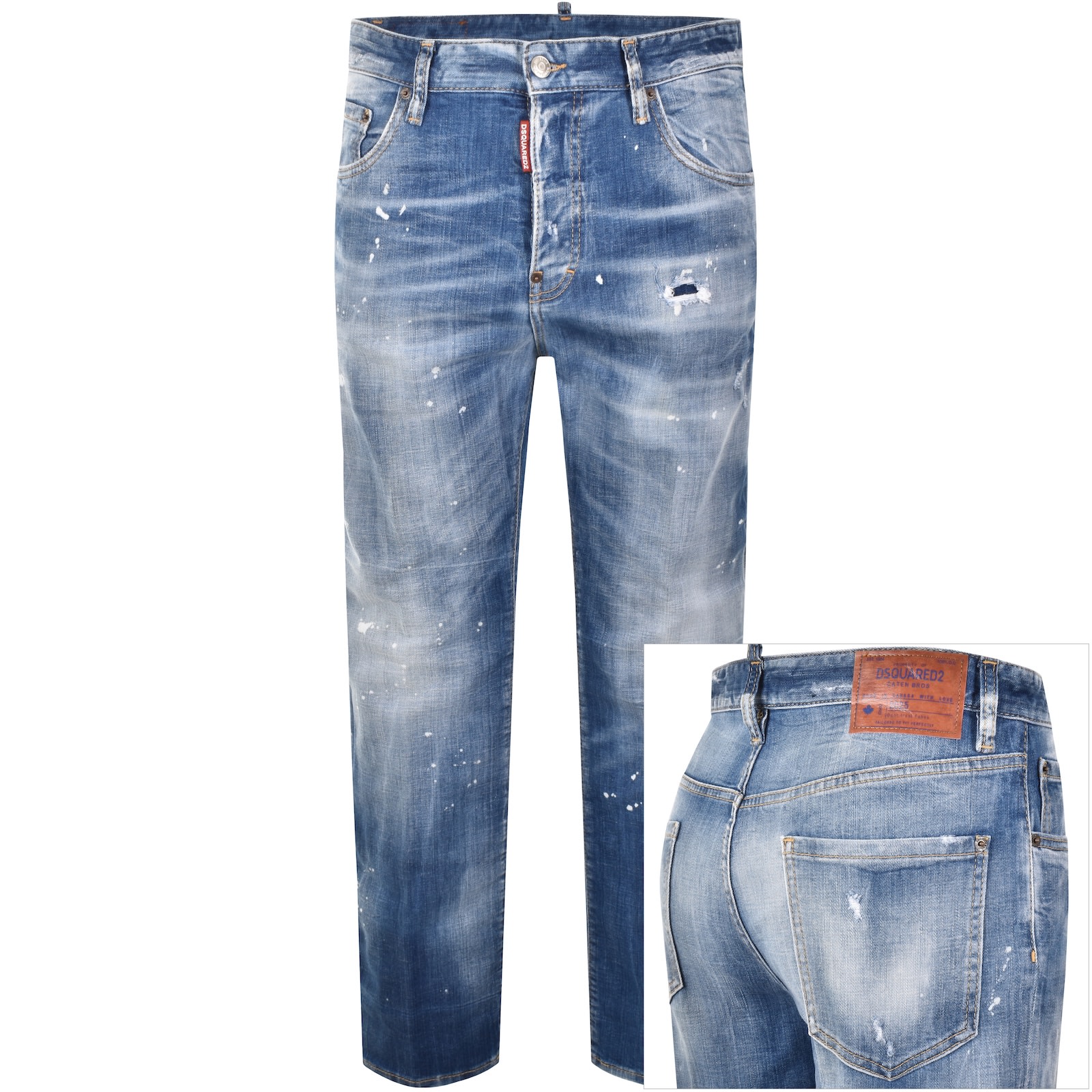 Dsquared2 642 Jeans Mid Wash Blue In Blue