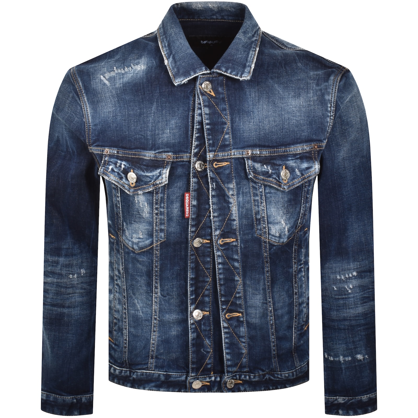 Dsquared2 Double Front Denim Jacket Blue In Blue