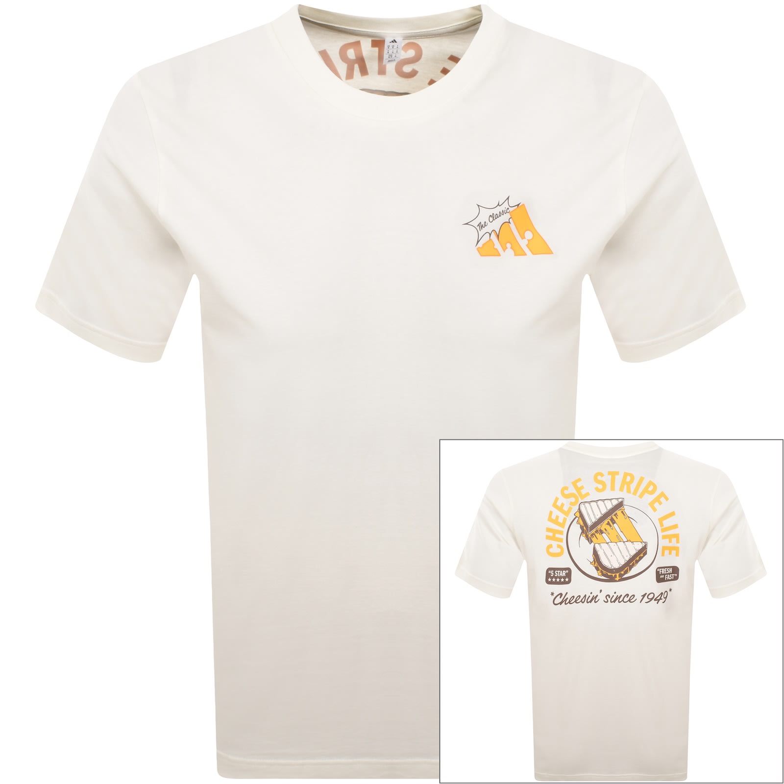 Adidas Sportswear Grilled Cheese T Shirt White In White