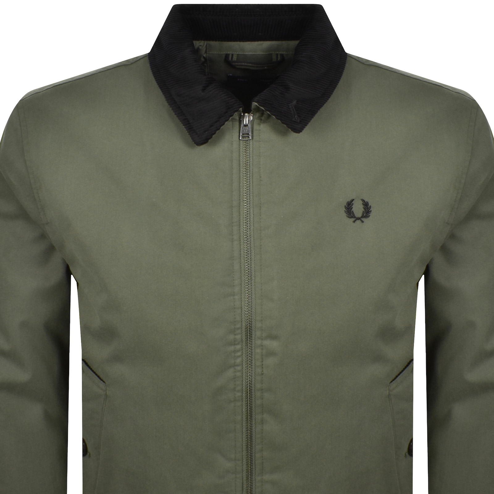 Fred Perry Caban Jacket Green In Green