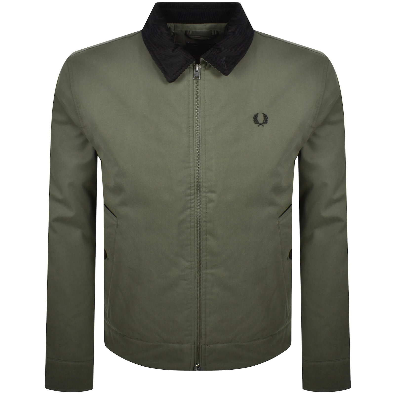 Fred Perry Caban Jacket Green In Green
