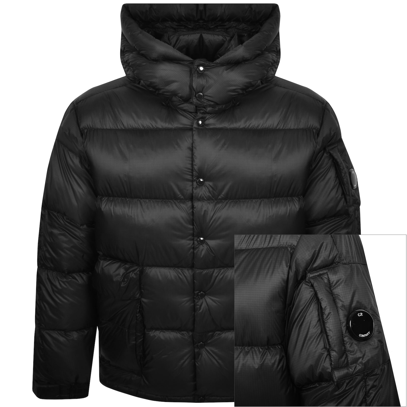 C.p. Company Cp Company Dd Shell Jacket Black In Black