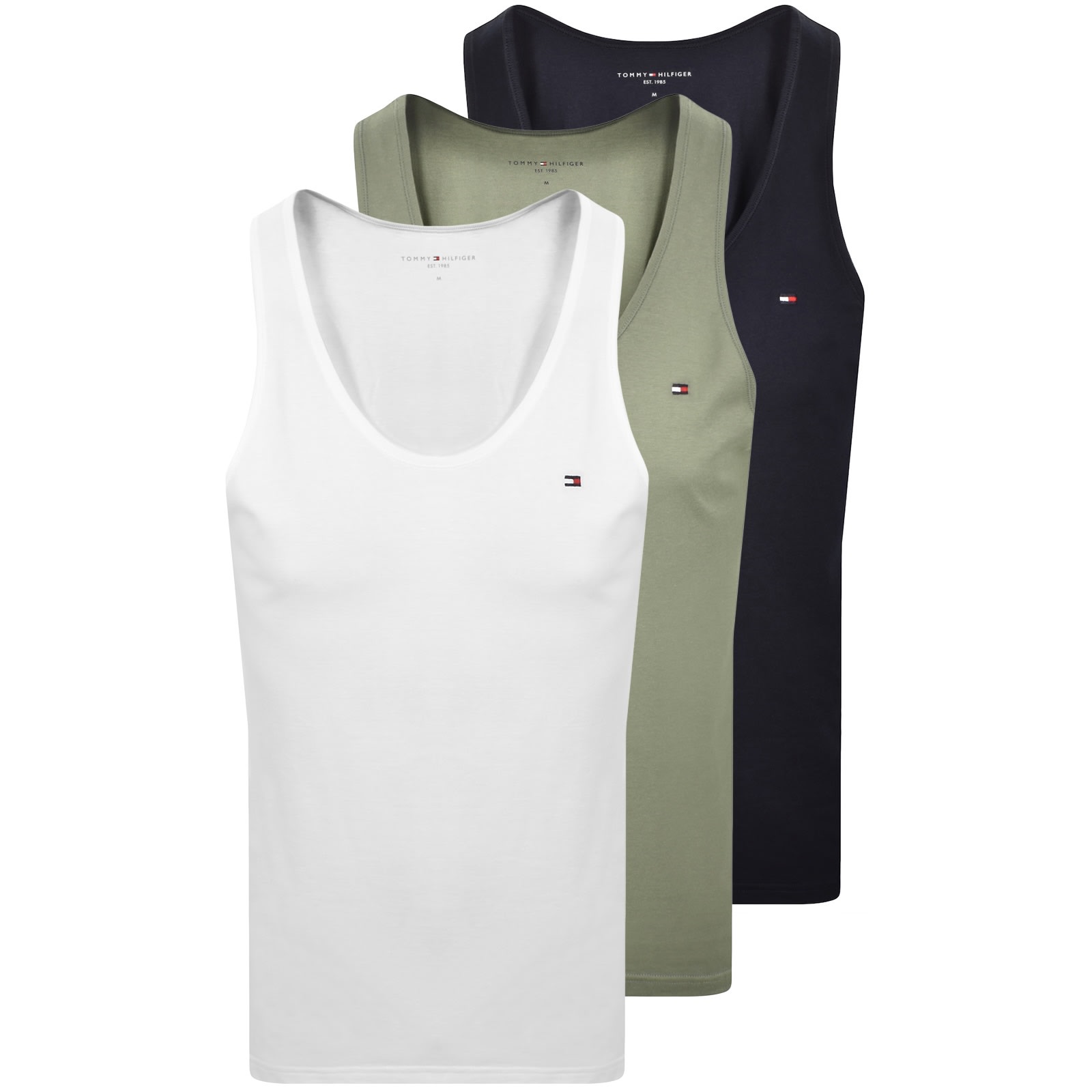 Tommy Hilfiger 3 Pack Vests In White