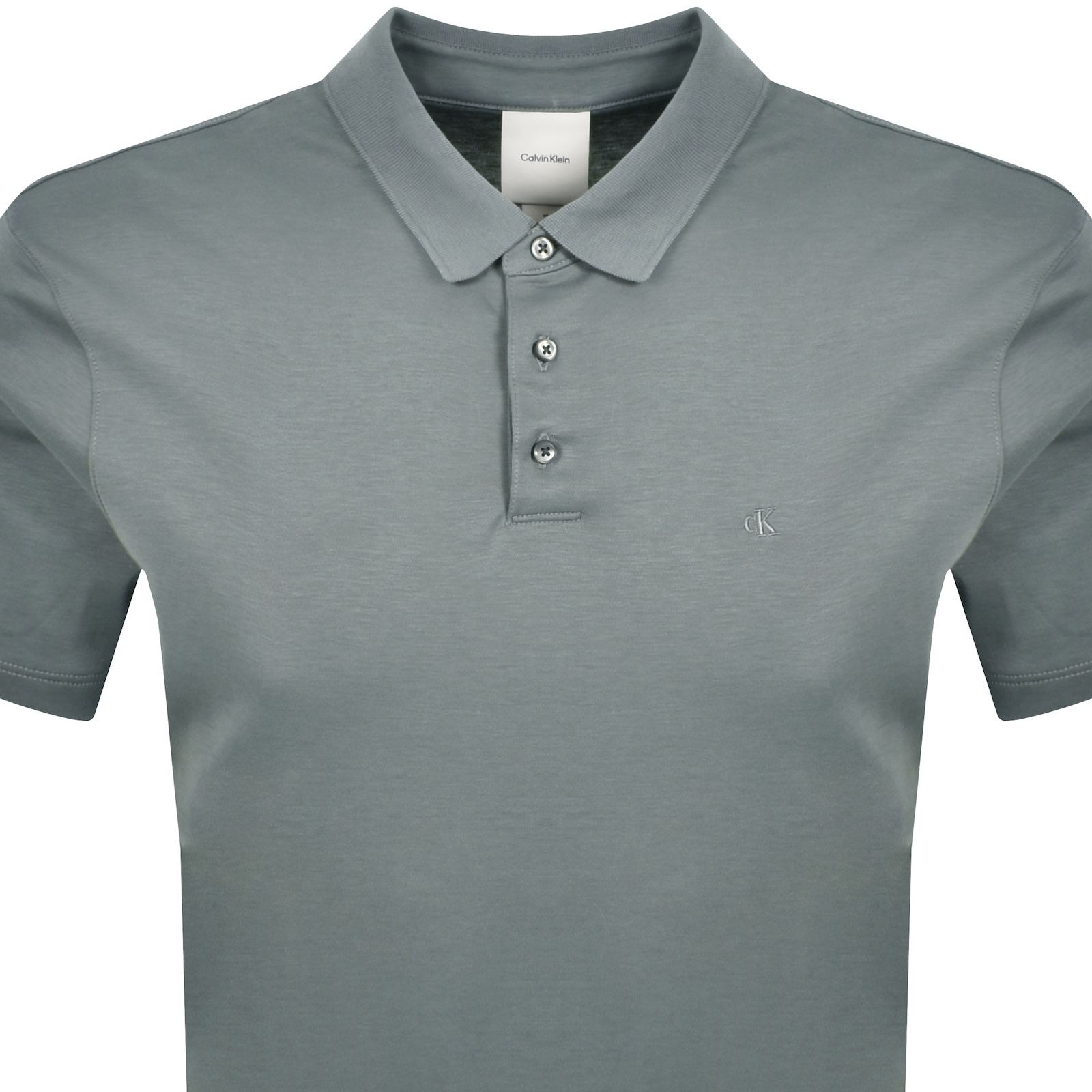 Calvin Klein Chest Emblem Polo Sedona Sage In Gray