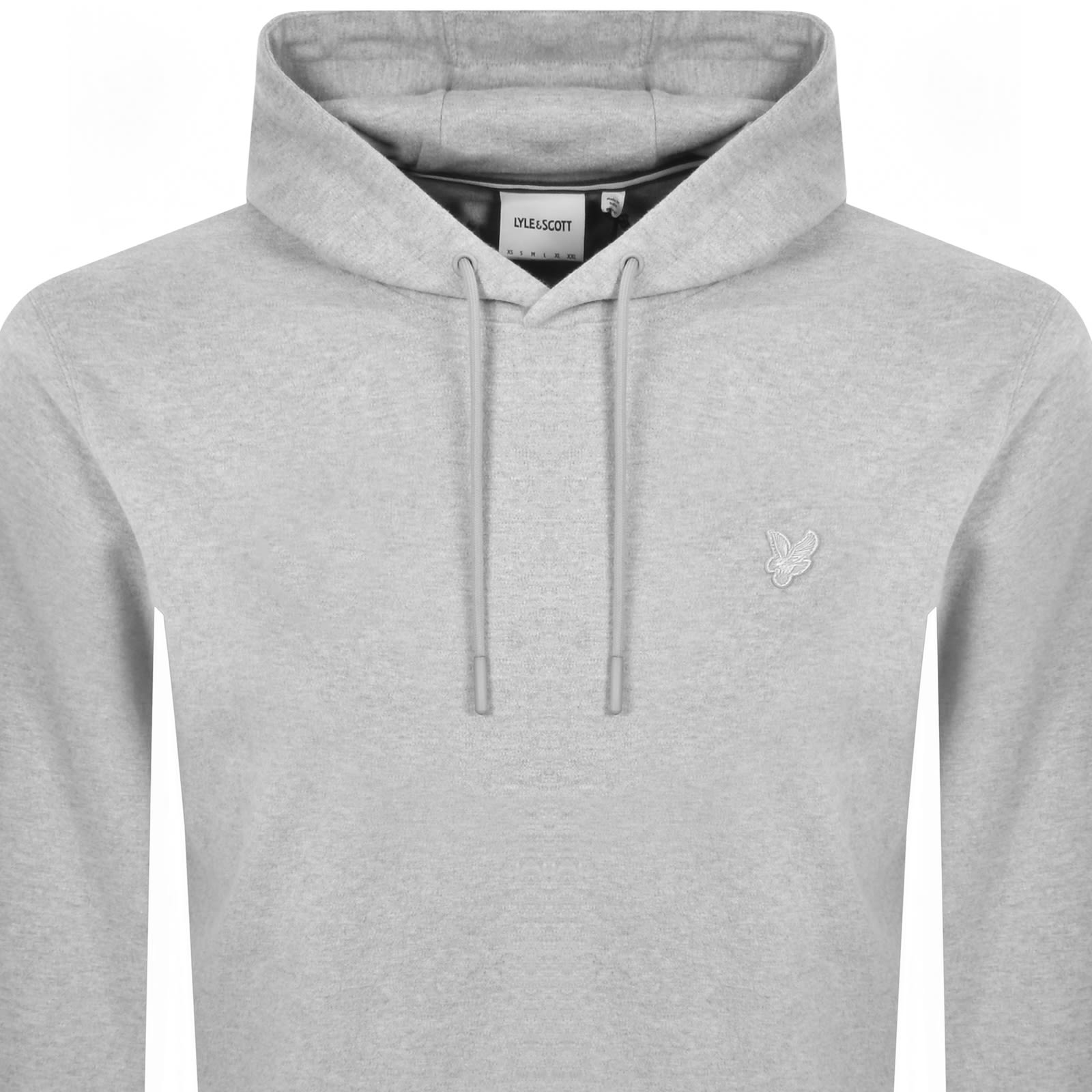 Lyle & Scott Lyle And Scott Interlock Hoodie Grey In White