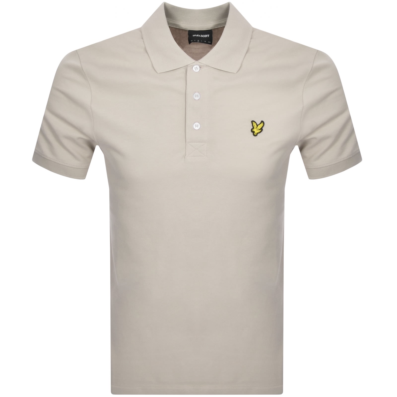 Lyle & Scott Lyle And Scott Plain Polo T Shirt Beige In Blue