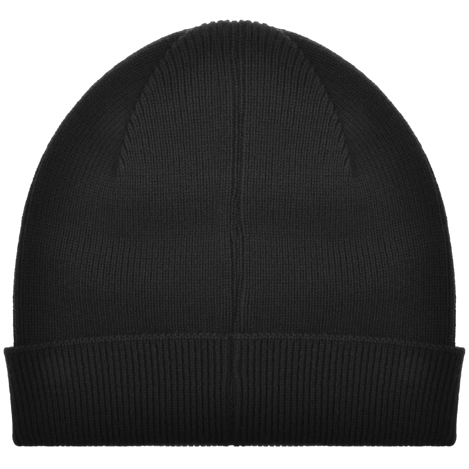 Paul Smith Rib Zebra Lambswool Beanie Hat Navy In Black