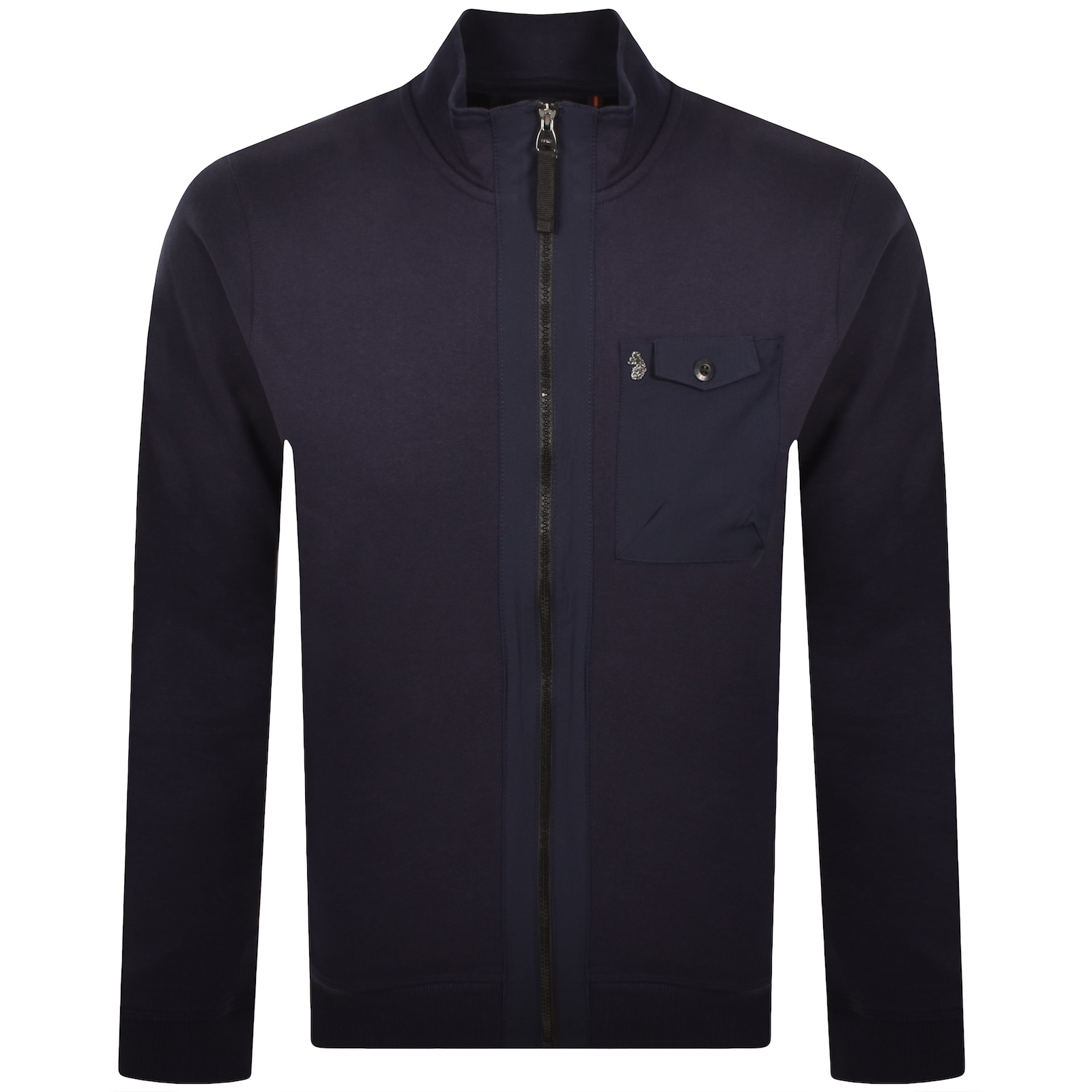 Luke 1977 Sutton 1000 Full Zip Sweatshirt Navy In Blue