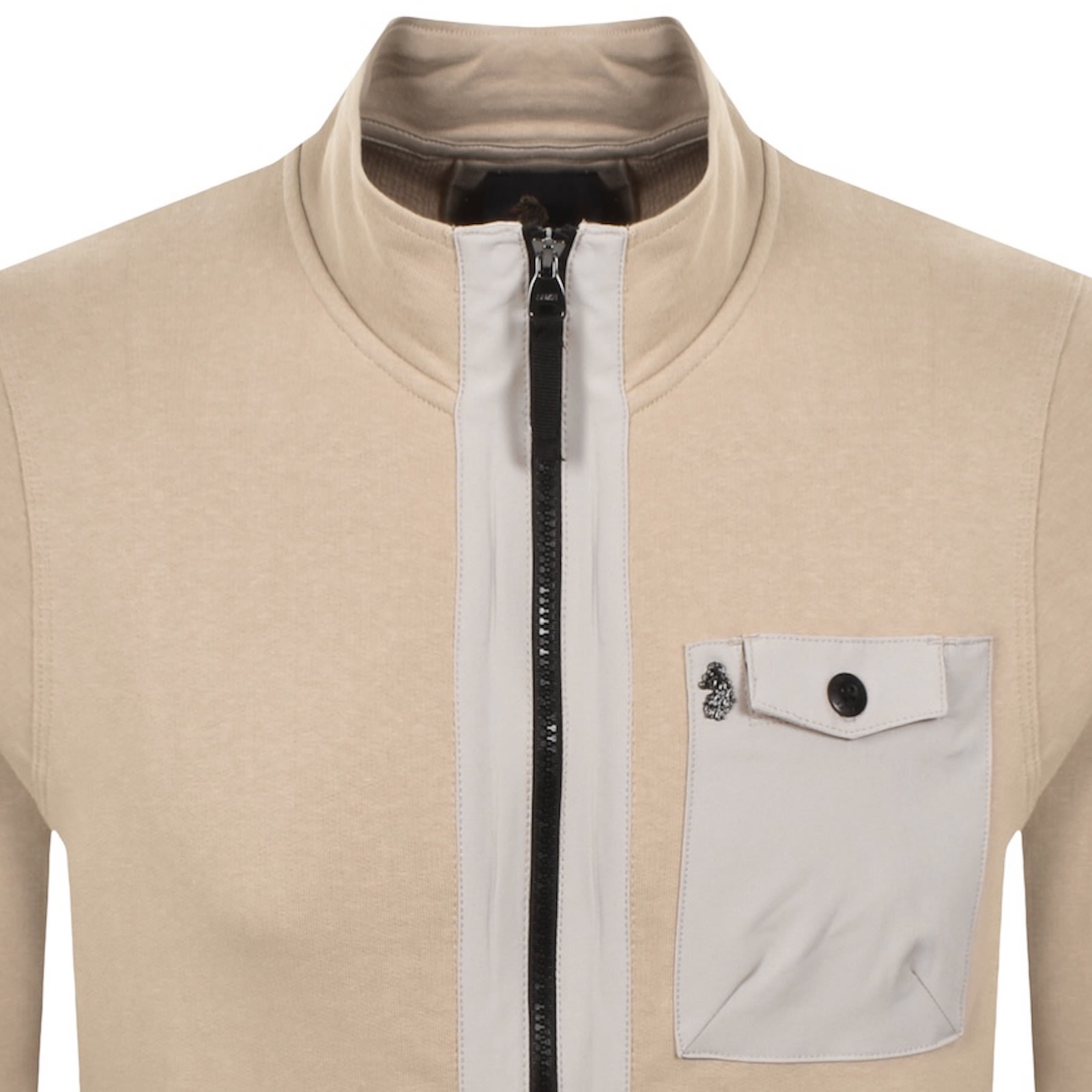 Luke 1977 Sutton 1000 Full Zip Sweatshirt Beige In Neutral