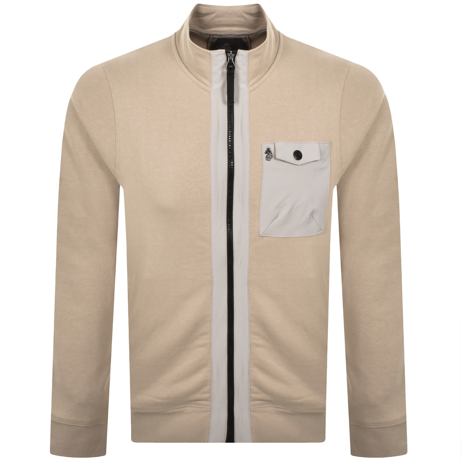 Luke 1977 Sutton 1000 Full Zip Sweatshirt Beige In Neutral