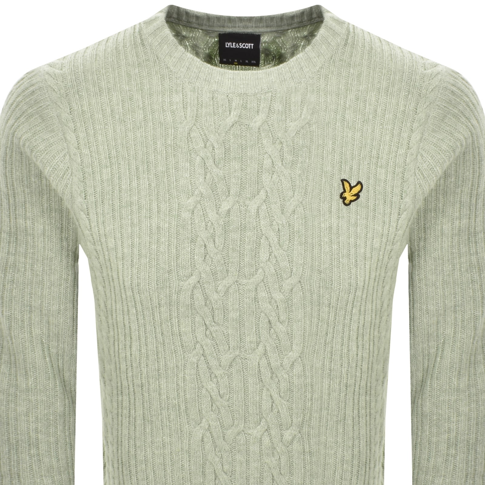 Lyle & Scott Lyle And Scott Cable Knit Jumper Green In Green