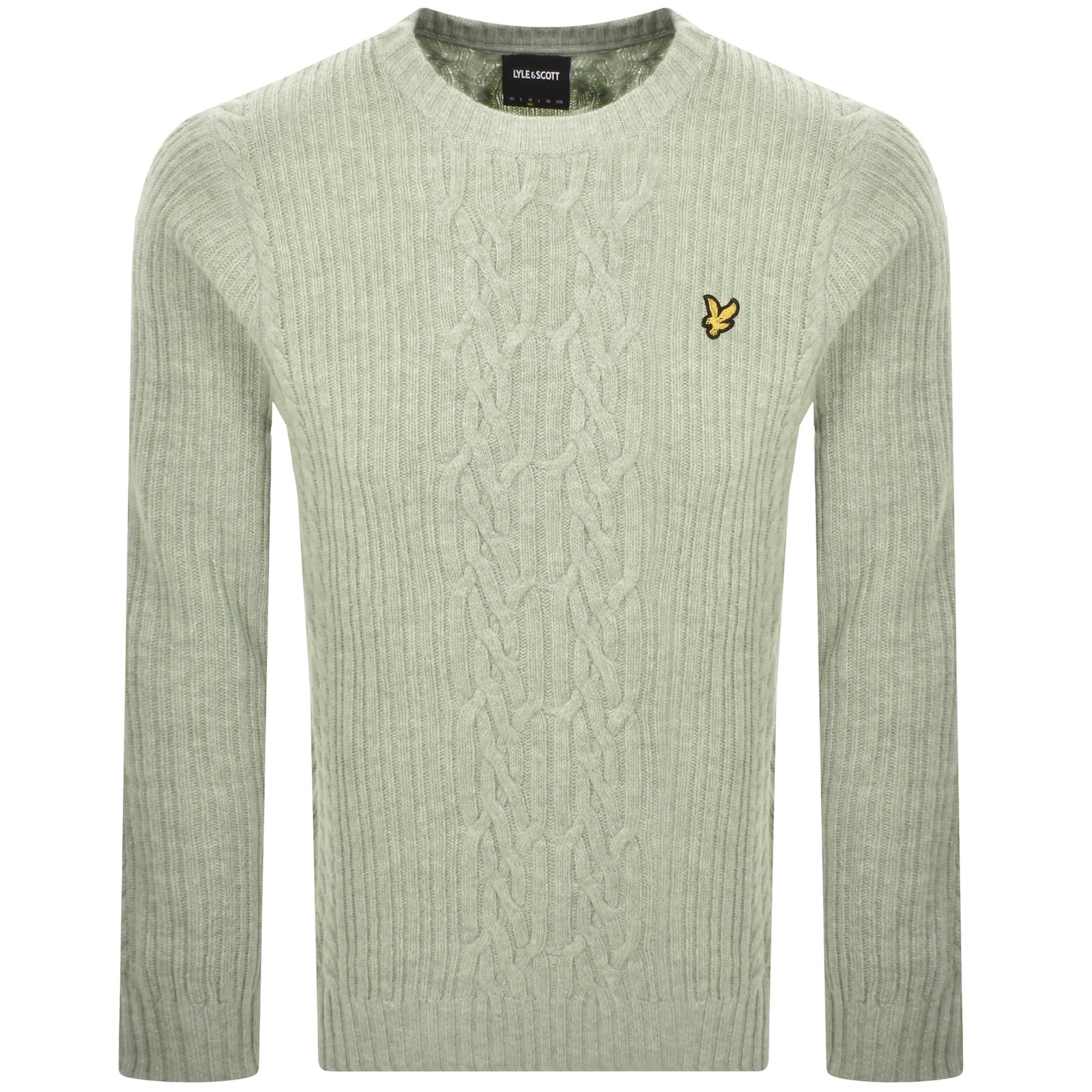 Lyle & Scott Lyle And Scott Cable Knit Jumper Green In Green