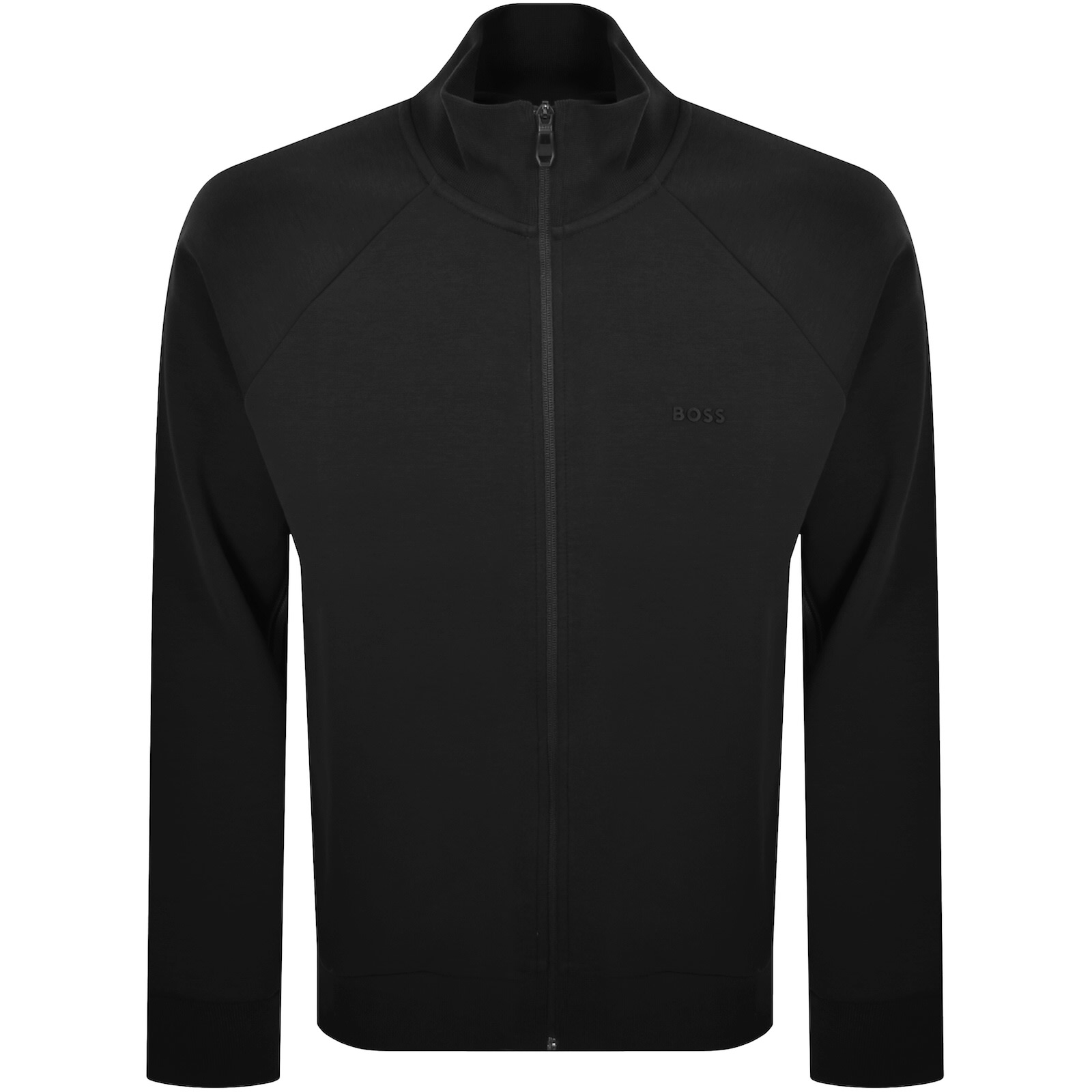 Boss Athleisure Boss Full Zip Tracksuit Set Black In Black