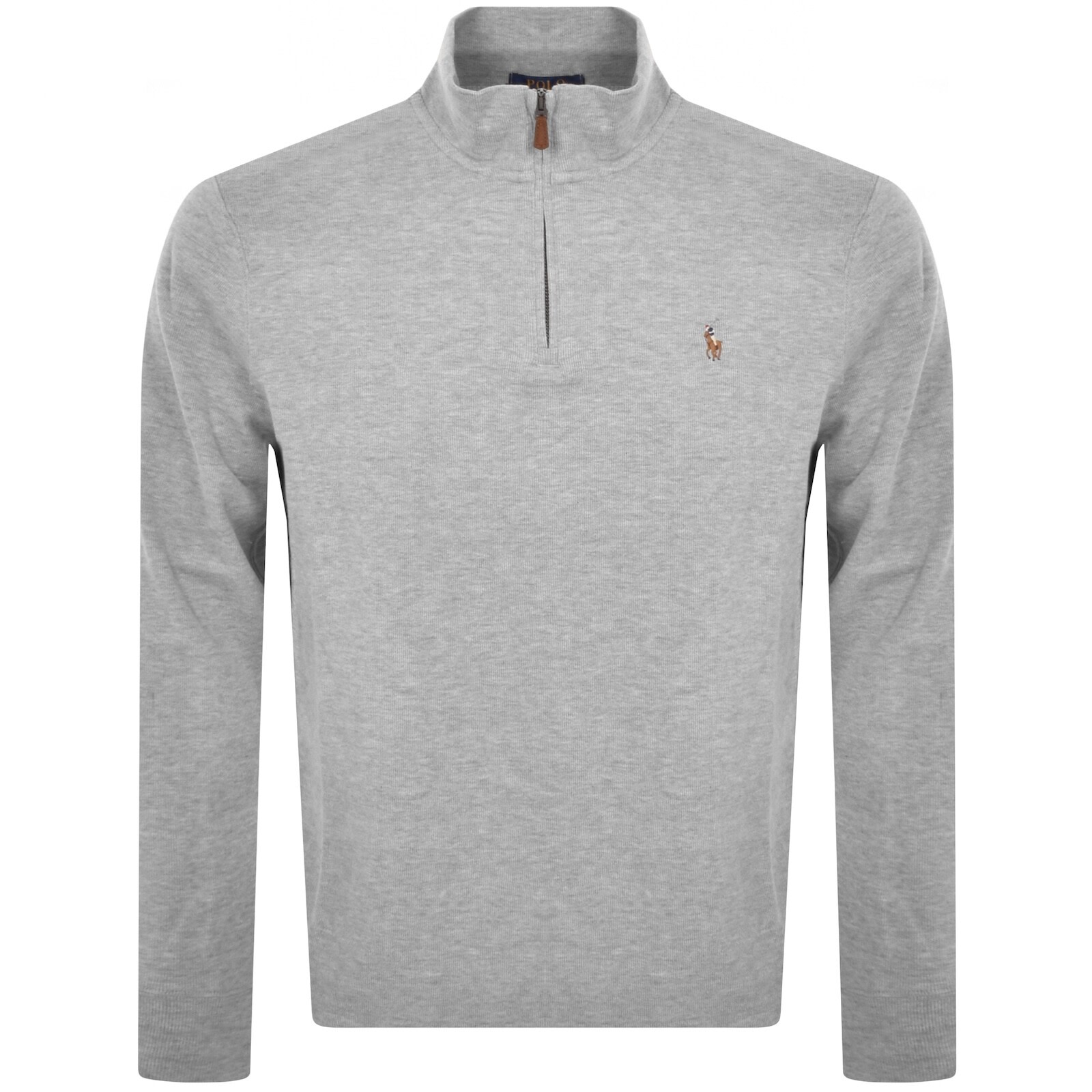 Ralph Lauren Half Zip Sweatshirt Grey In Gray