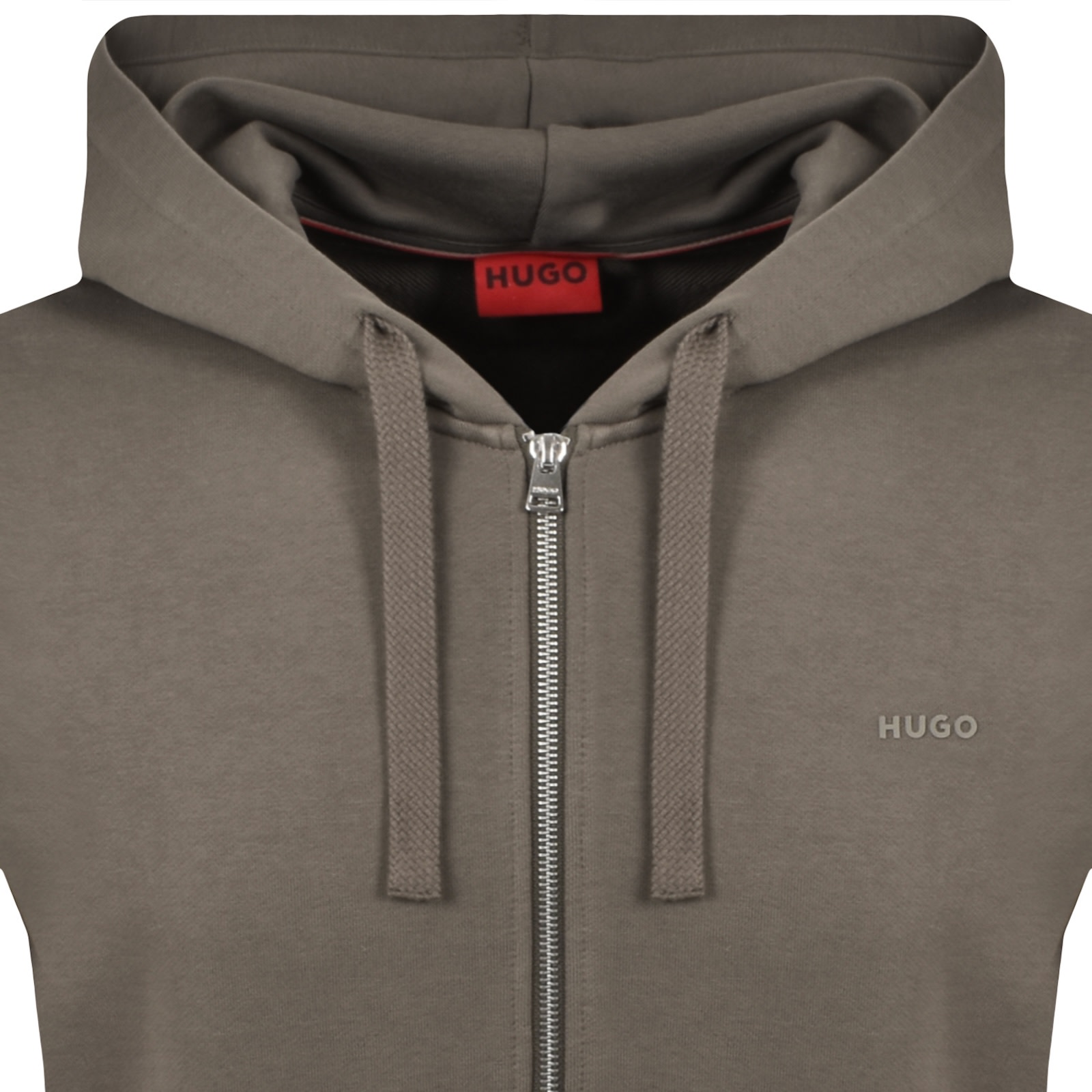 Hugo Boss Hugo Dapozip Hoodie Grey In Gray