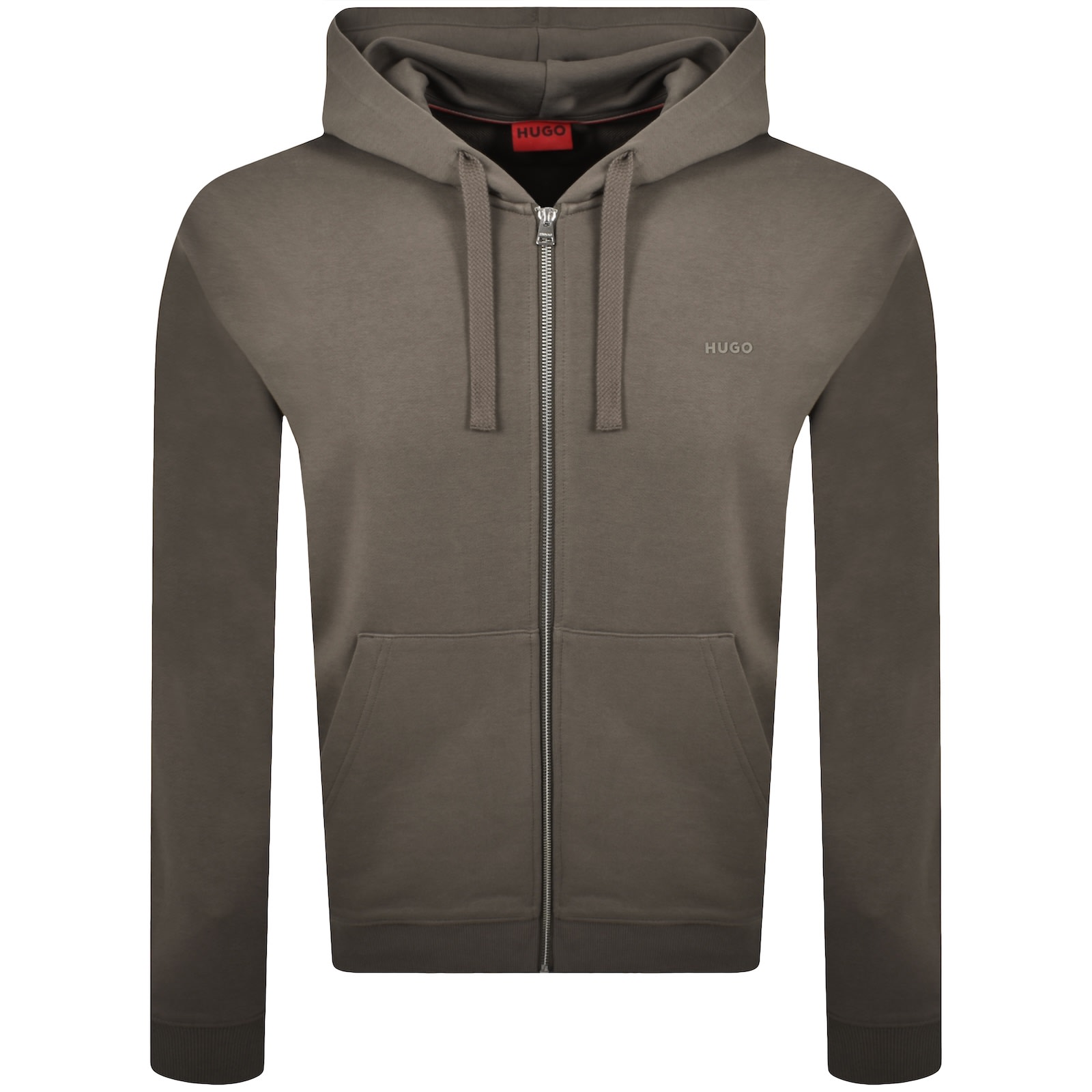 Hugo Boss Hugo Dapozip Hoodie Grey In Gray