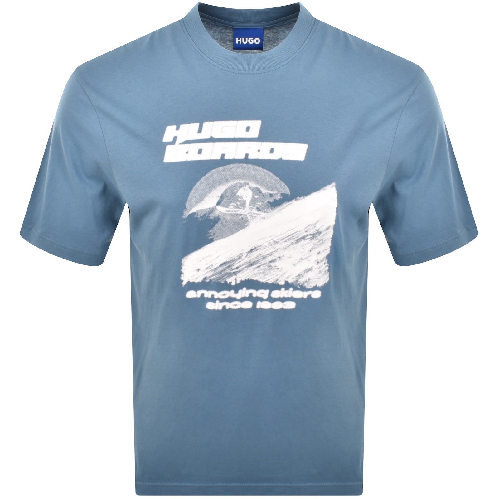 Hugo Blue Napolux T Shirt Blue In Blue