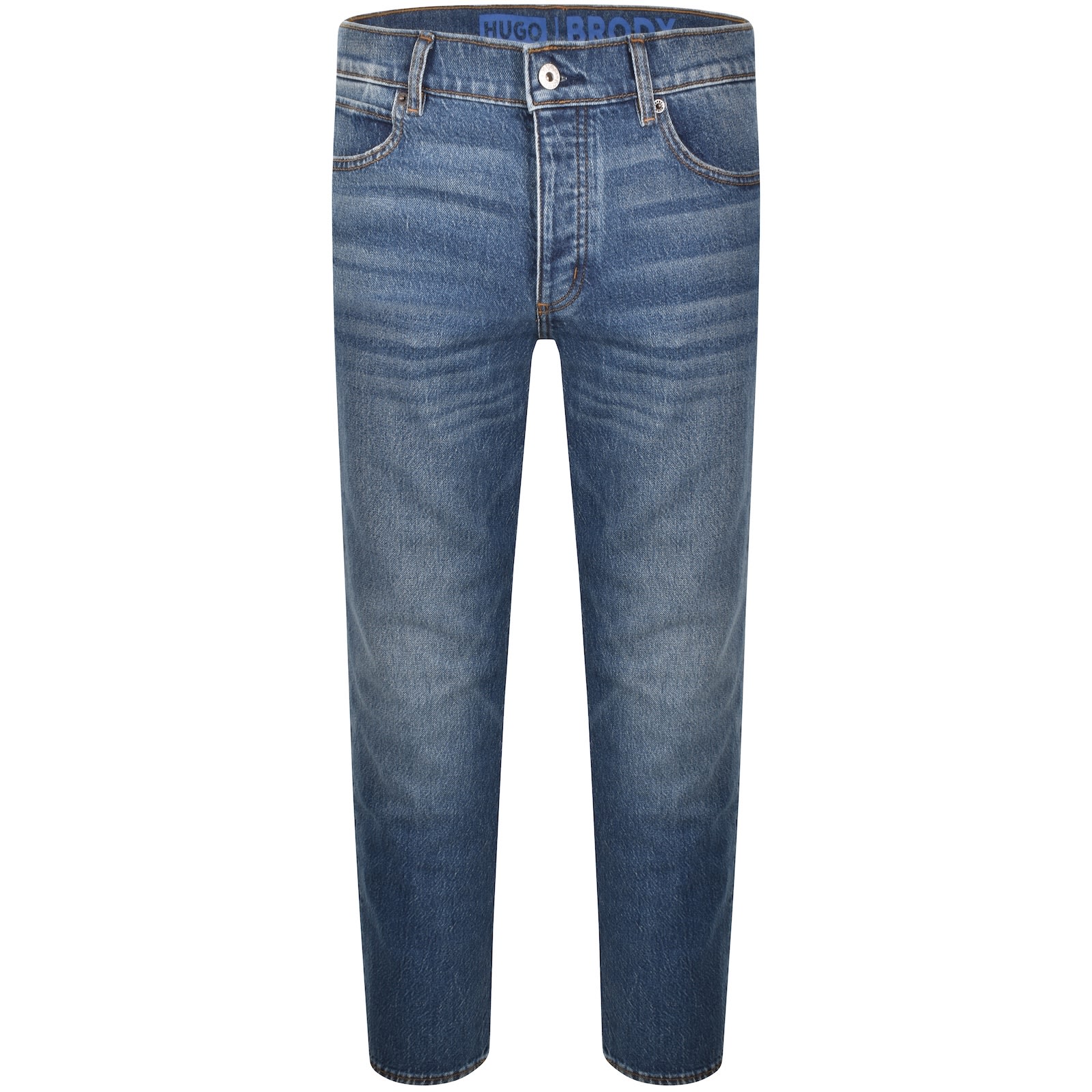 Hugo Blue Brody Tapered Jeans Medium Blue In Blue
