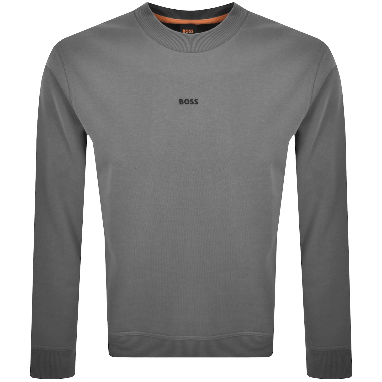 Boss Casual Boss We Small Crew Neck Sweatshirt Grey In Gray